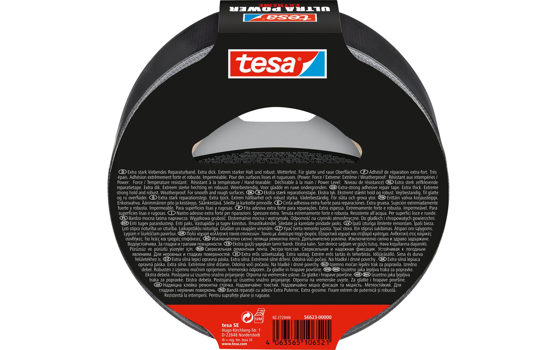 tesa Gewebeband Ultra Power Extreme, 25 m x 50 mm