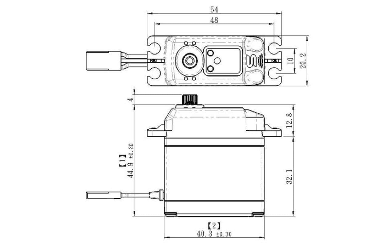 Savöx Standard Servo SB-2230SG+ 55 kg, 0.11 s, Brushless