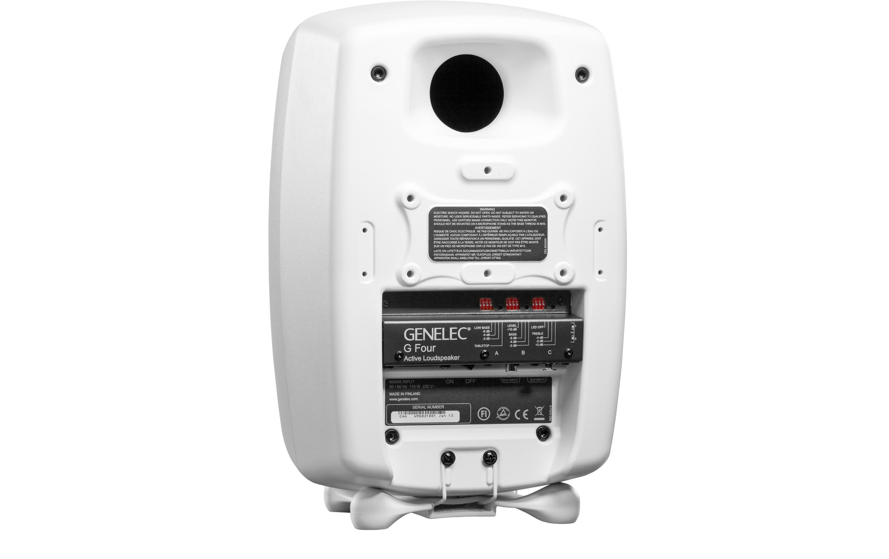 Genelec Regallautsprecher G Four – 90 Watt, Weiss