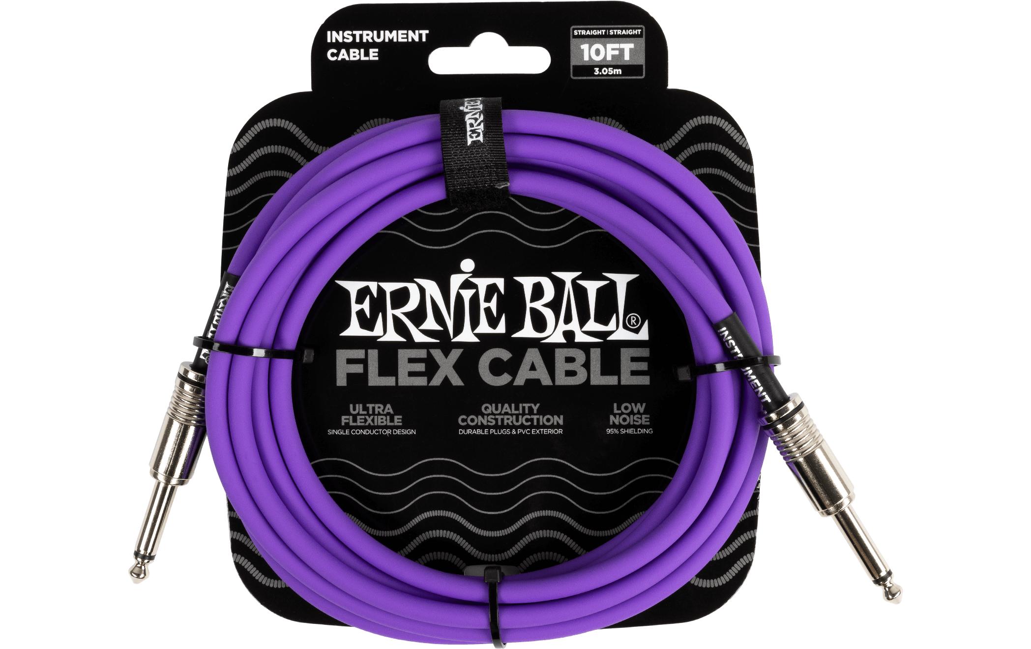 Ernie Ball Instrumentenkabel Flex 6415 – 3.05 m, Purpur