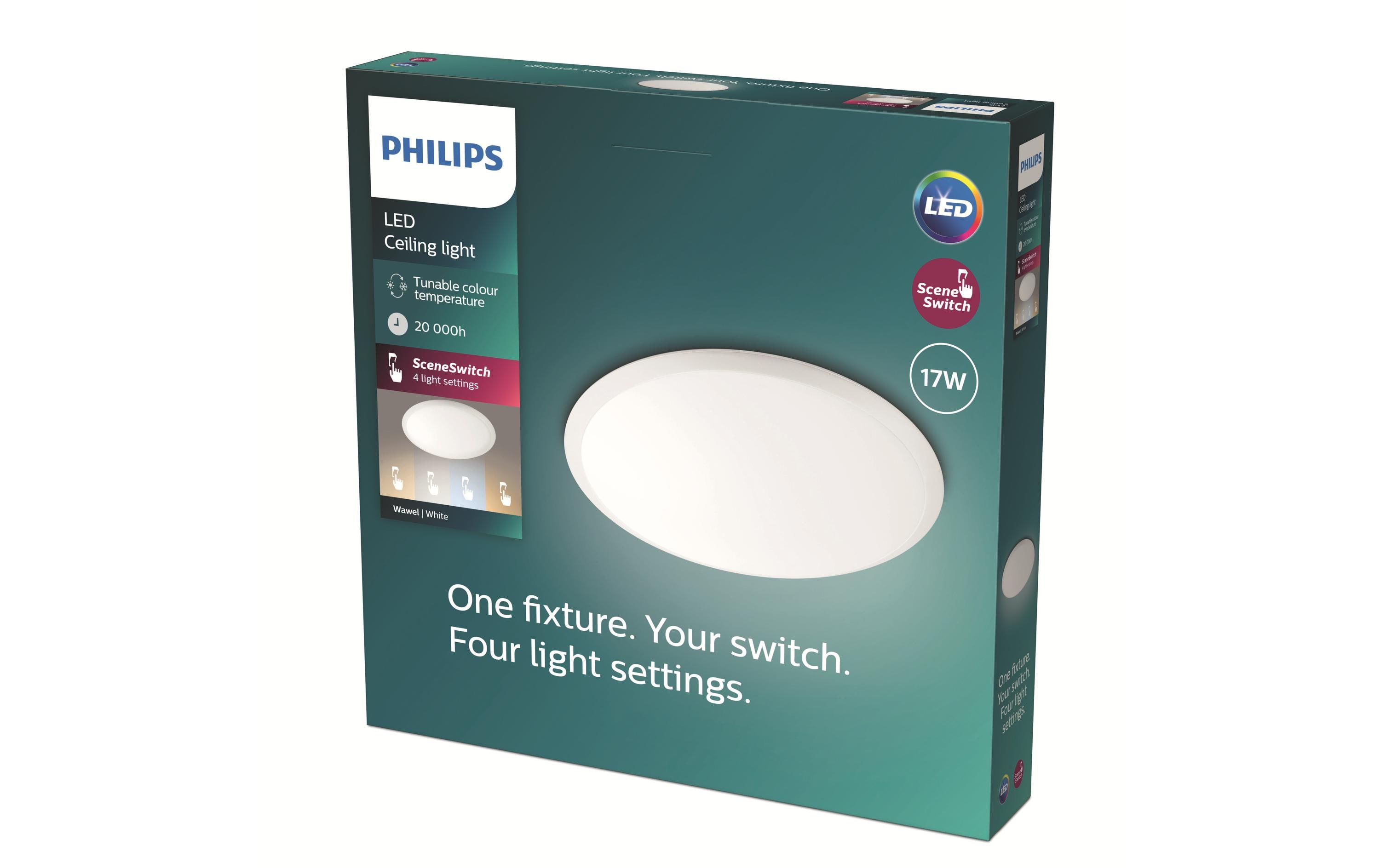 Philips myLiving LED Deckenleuchte Wawel SceneSwitch, 1600 lm, Weiss