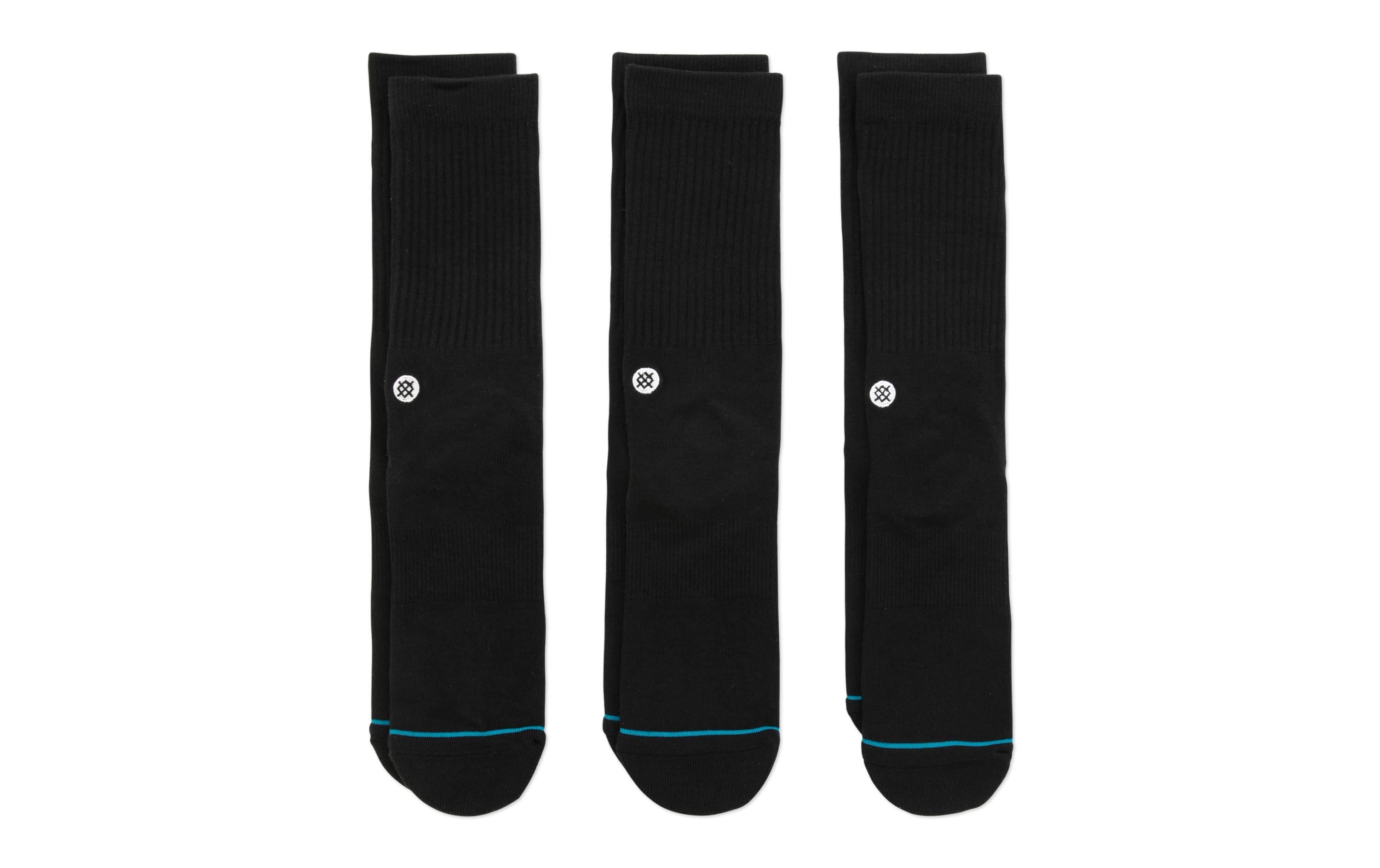 STANCE Socken Icon Schwarz 3er-Pack