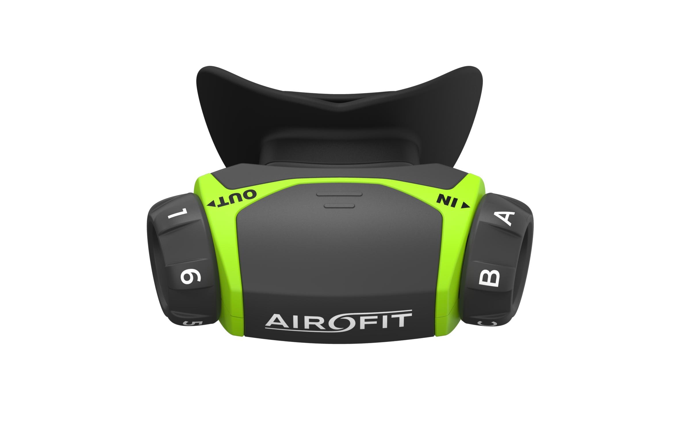 AIROFIT Atemtrainer Active, Schwarz/Lime