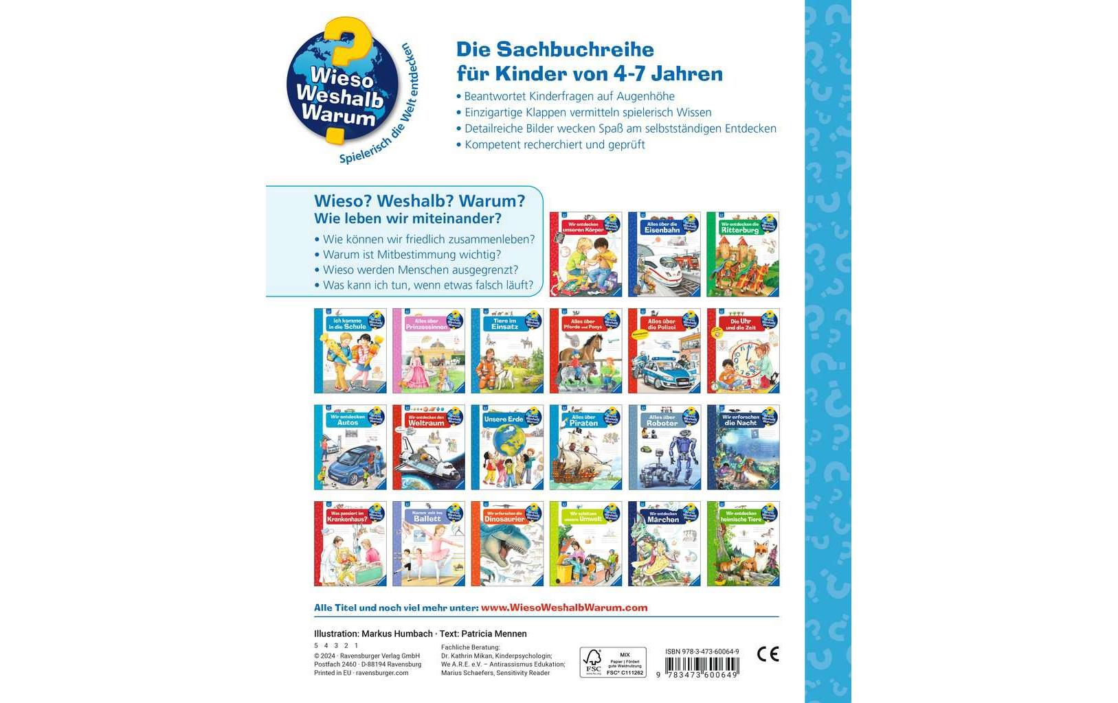 Ravensburger Kinder-Sachbuch WWW: Wie leben wir miteinander?