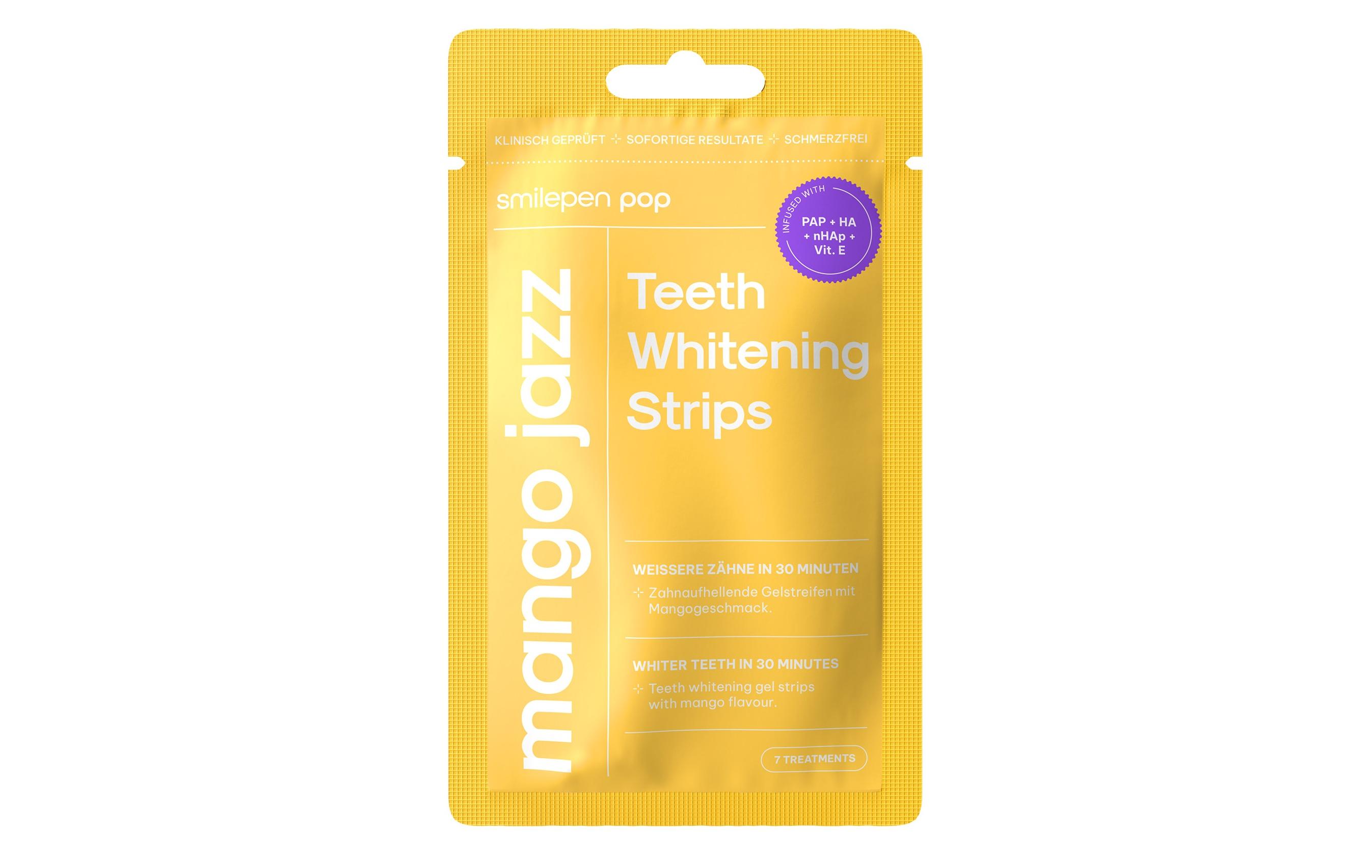 Smilepen Bleaching Pop Mango Jazz Teeth Whitening Strips