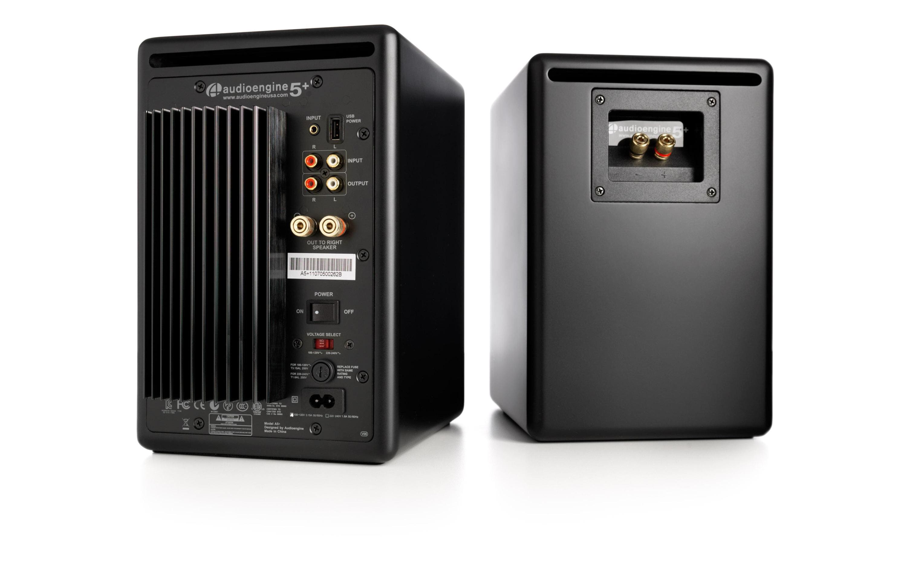 audioengine Regallautsprecher Paar A5+ Wireless Schwarz