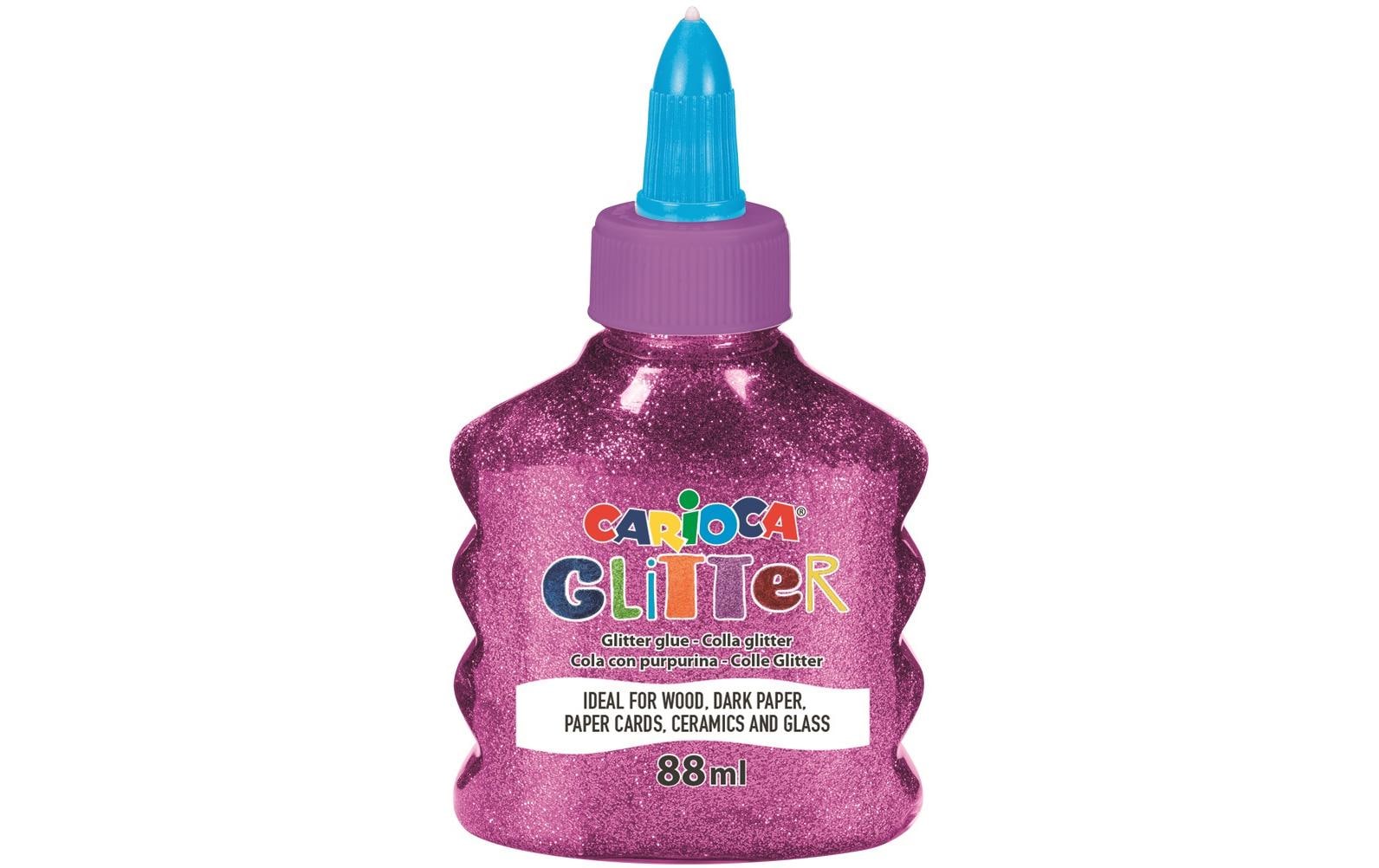 Carioca Bastelkleber Glitter Glue Spark 88 ml, Pink