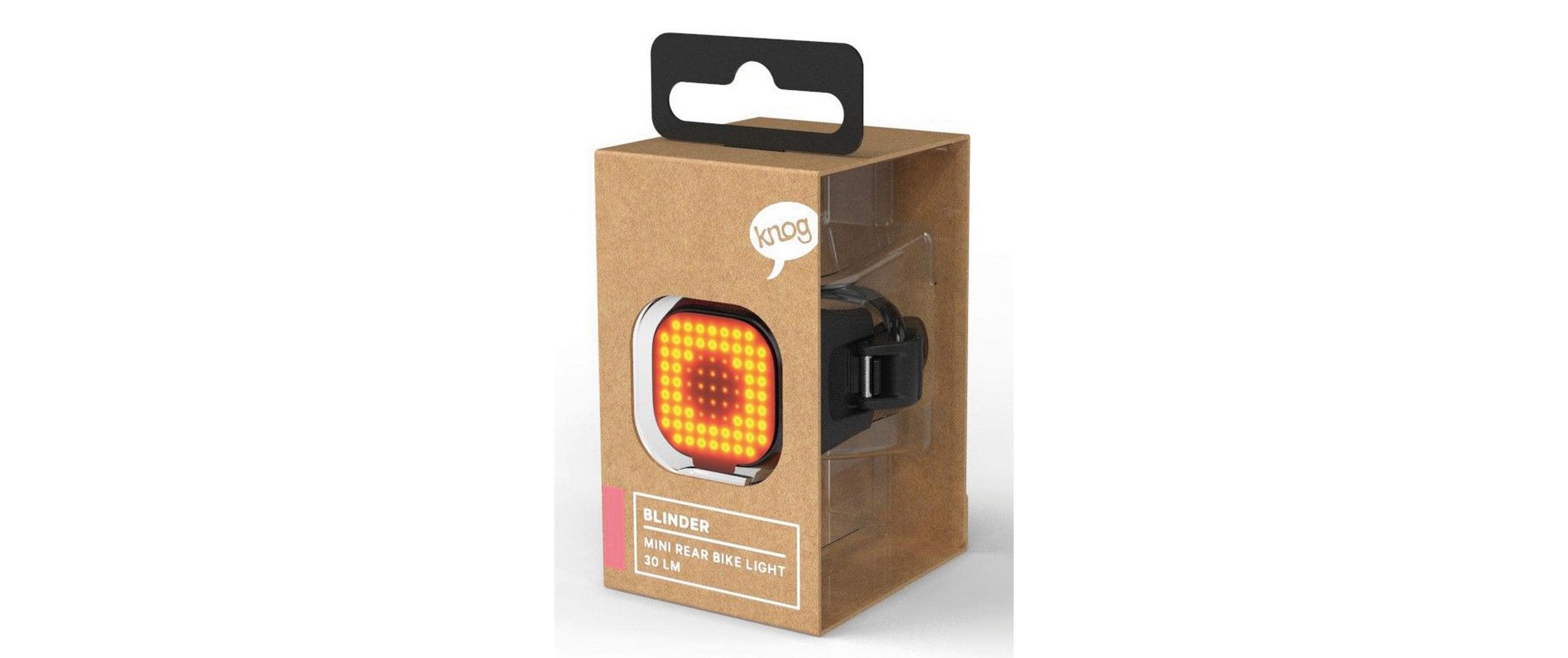 knog. Velolampe Blinder Mini Square Rücklicht, Schwarz