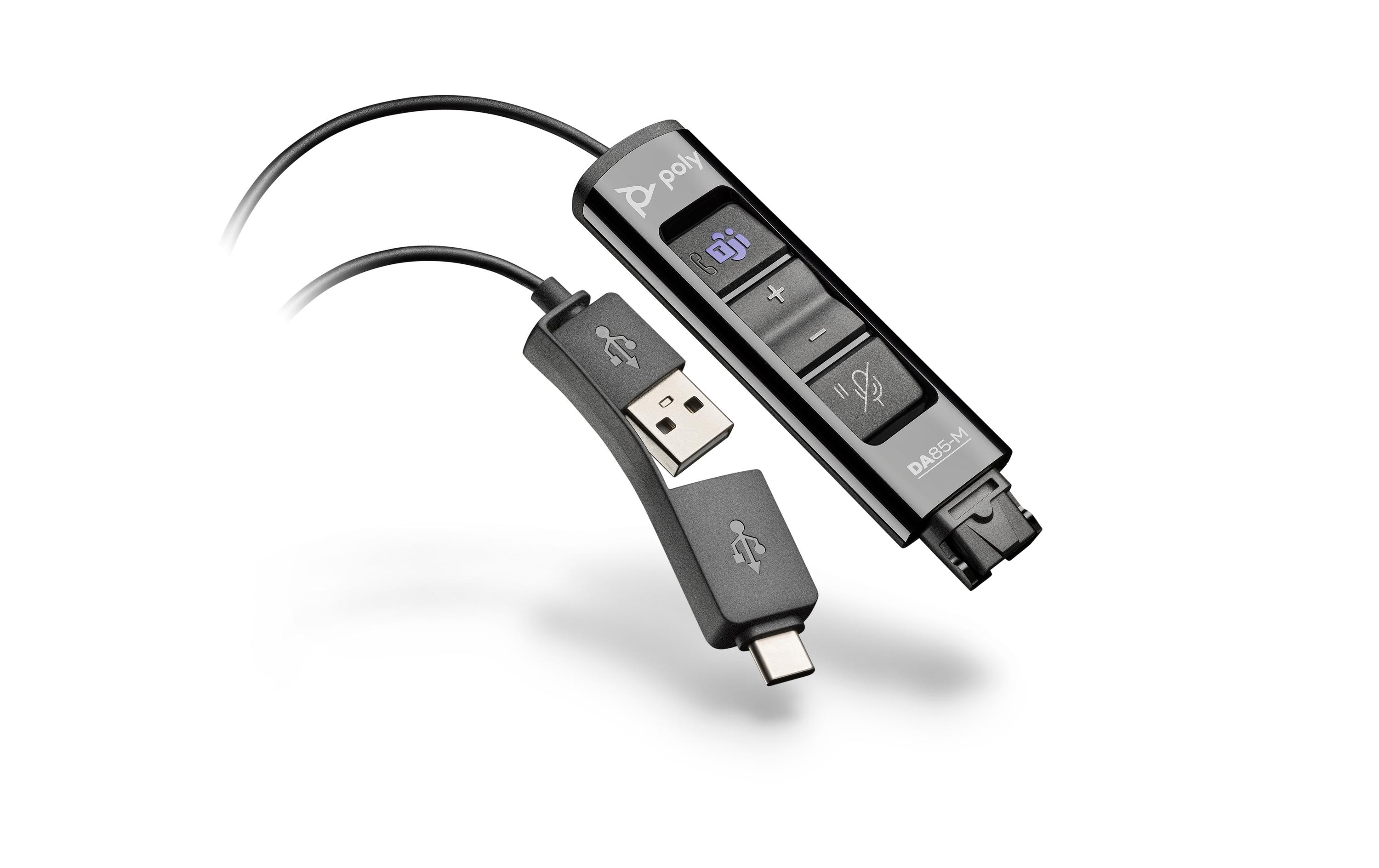 Poly Adapter DA85 MS USB-A / USB-C - QD