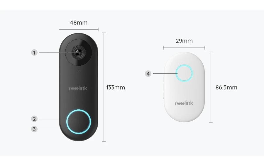 Reolink IP Türstation D340W 2K+