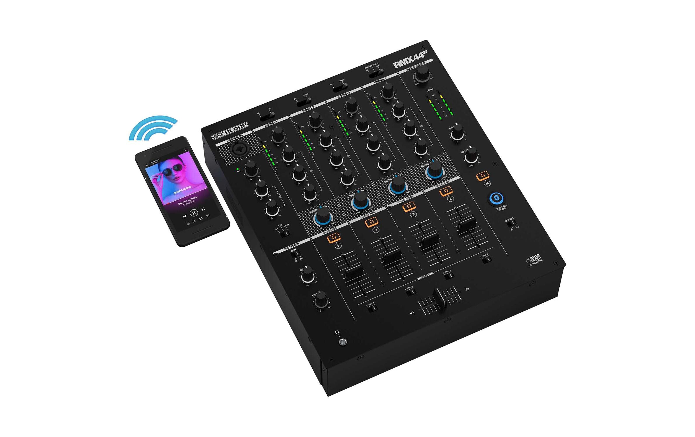 Reloop DJ-Mixer RMX-44BT 4-Kanal