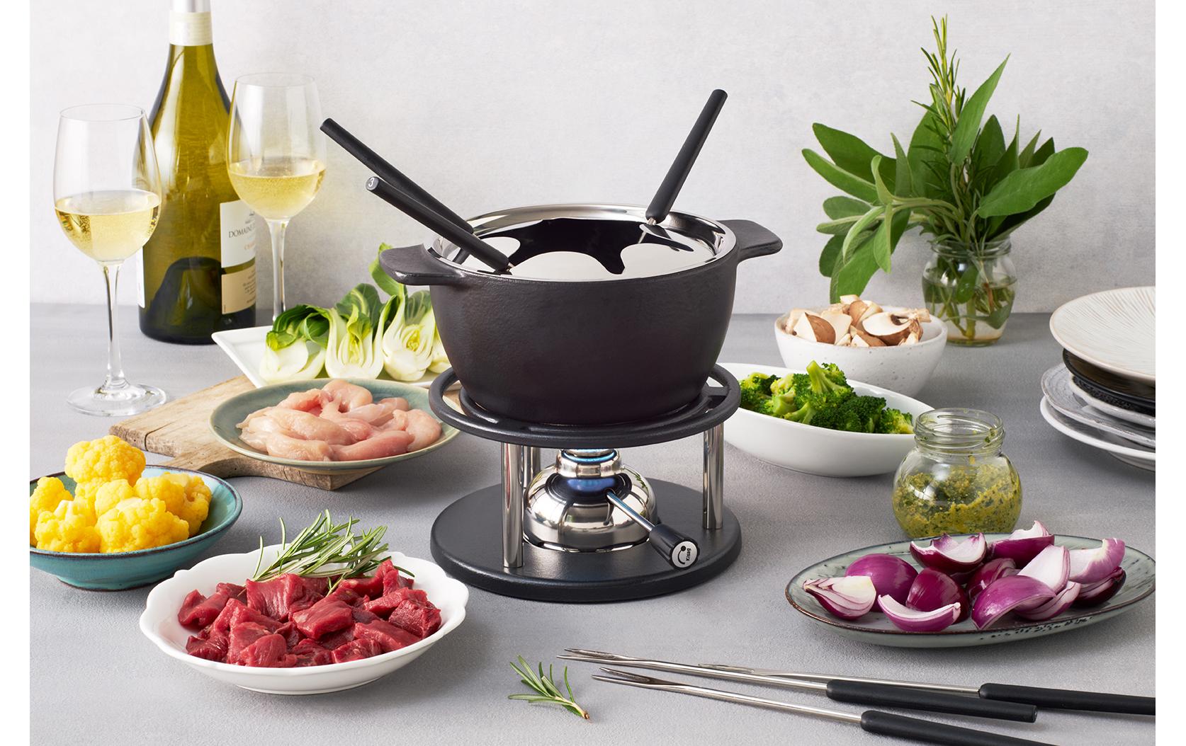 Kisag Fondue-Caquelon Allround Schwarz