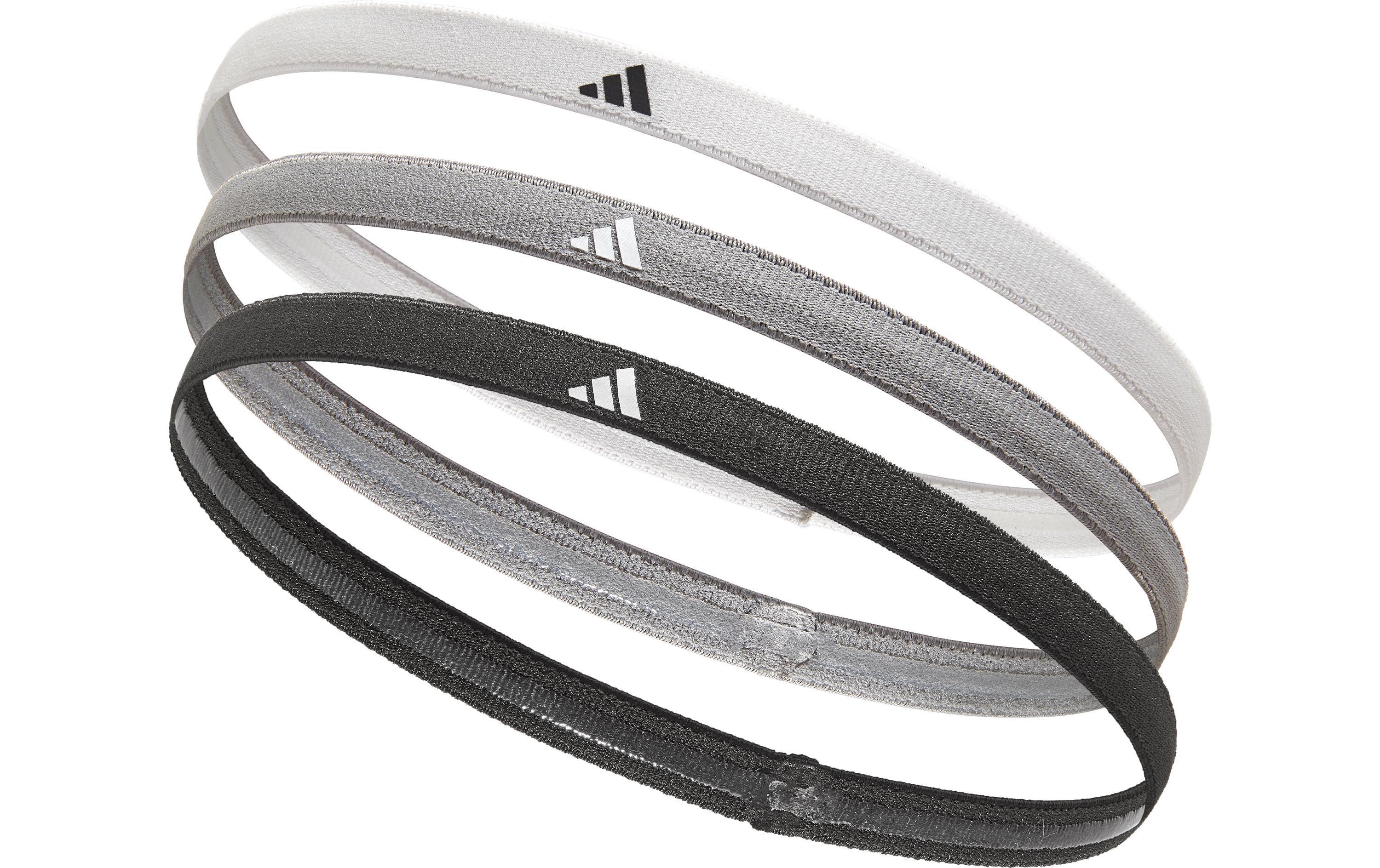 adidas Hairbands Grau/Schwarz/Weiss