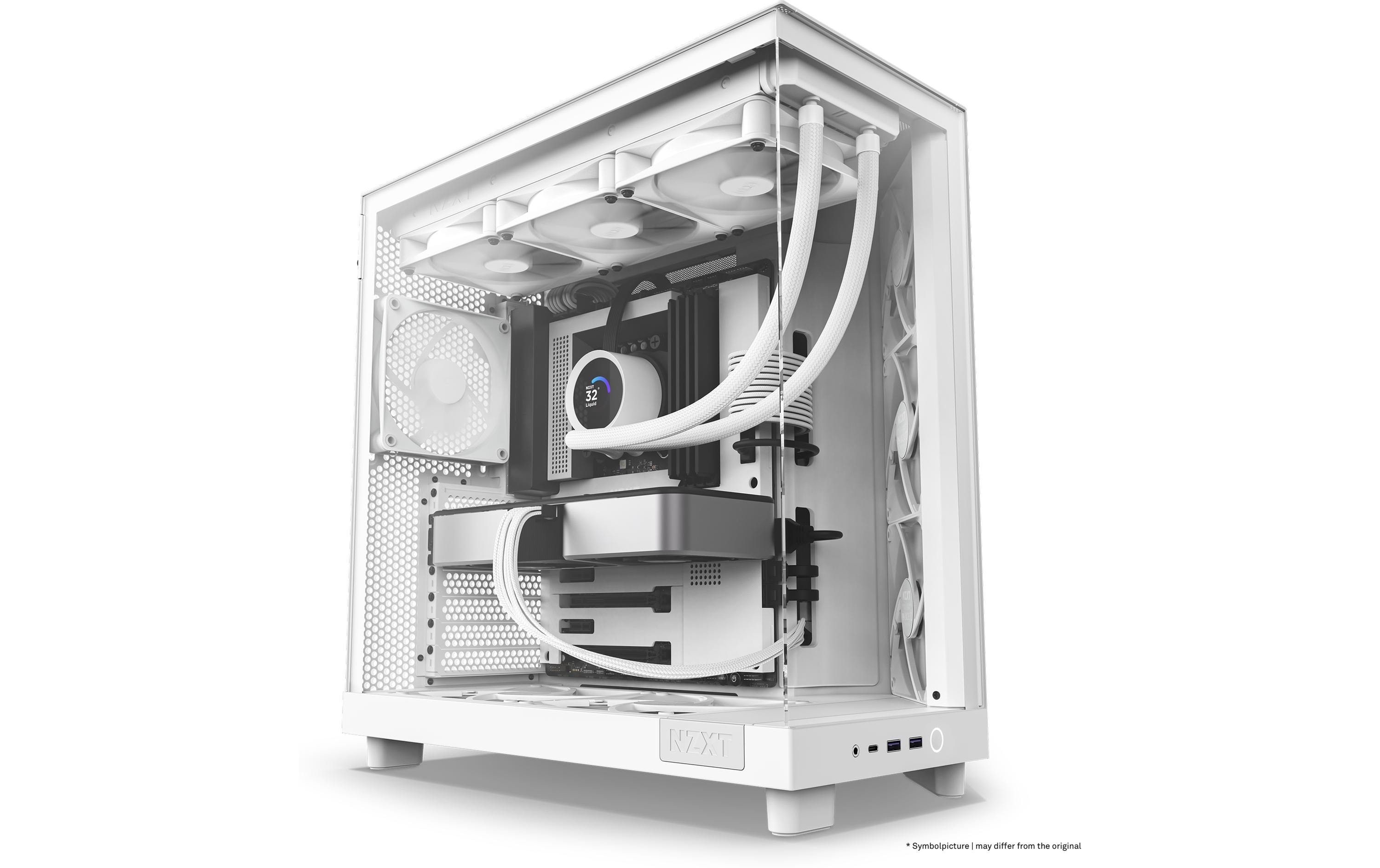 NZXT PC-Gehäuse H6 Flow Weiss