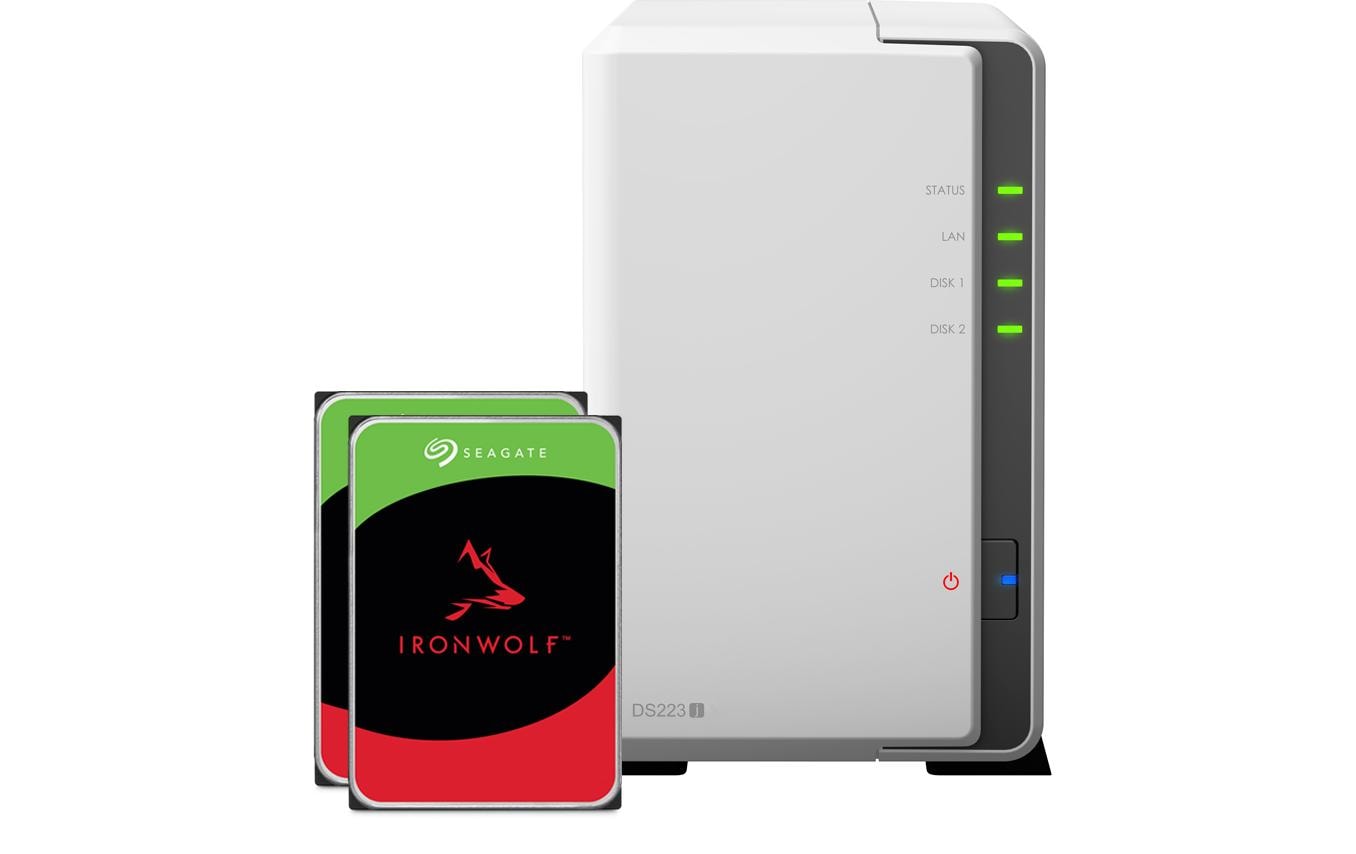 Synology NAS DS223j 2-bay Seagate Ironwolf 16 TB