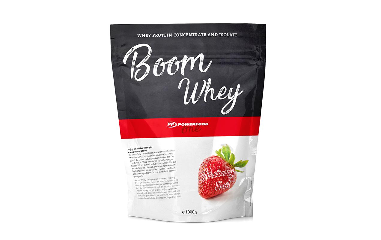 PowerFood One Pulver One Boom Whey Erdbeere 1000 g