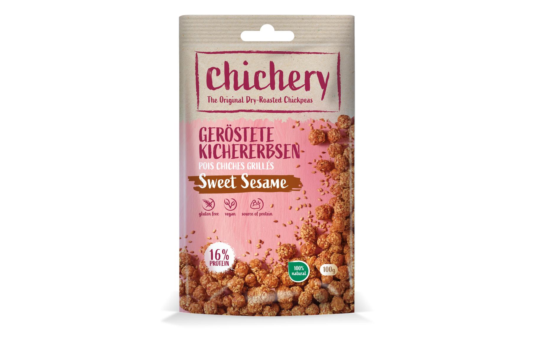 Chichery Geröstete Kichererbsen Sweet Sesame 100 g