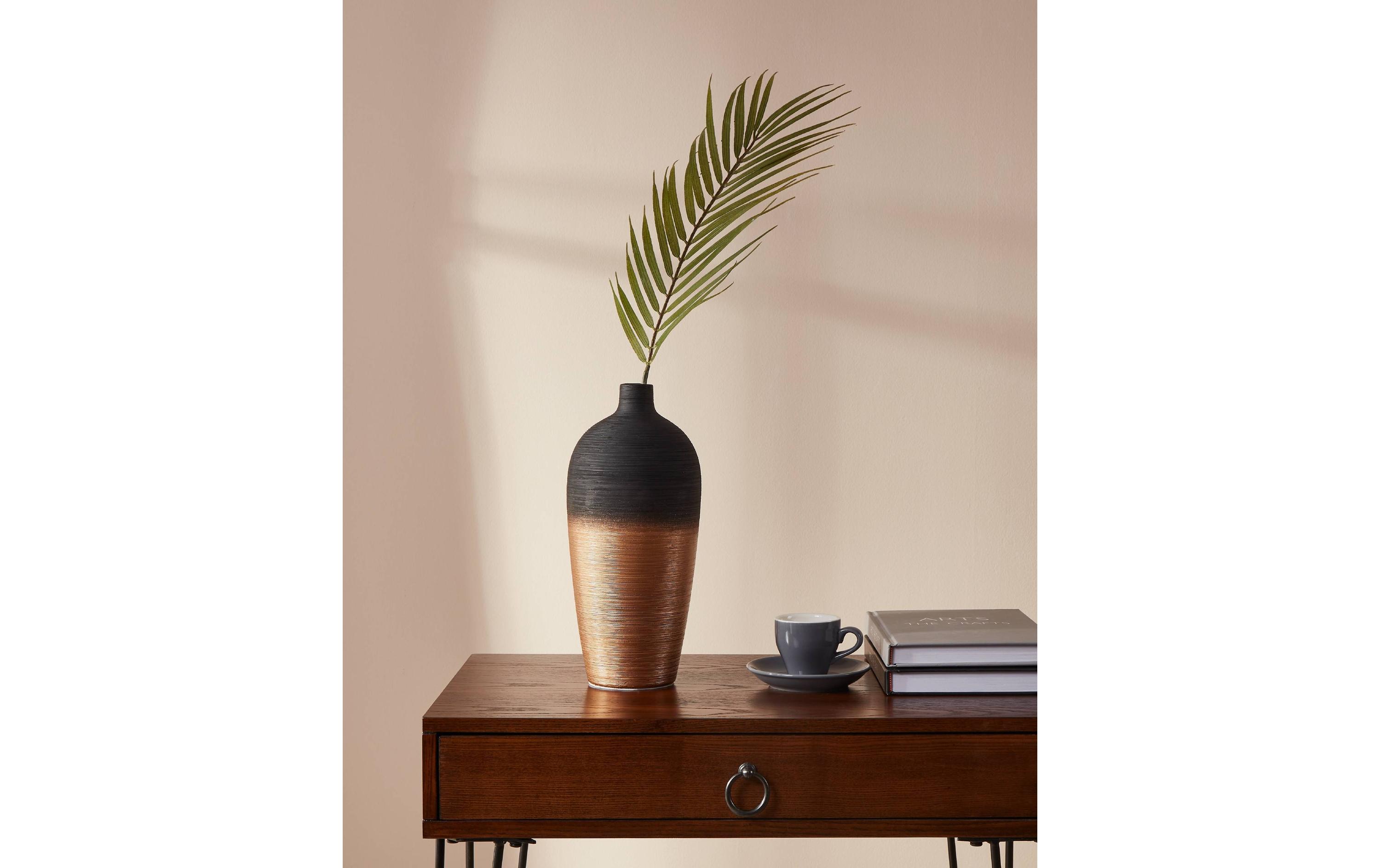 EGLO Vase Saryksu 28 cm, Gold/Schwarz