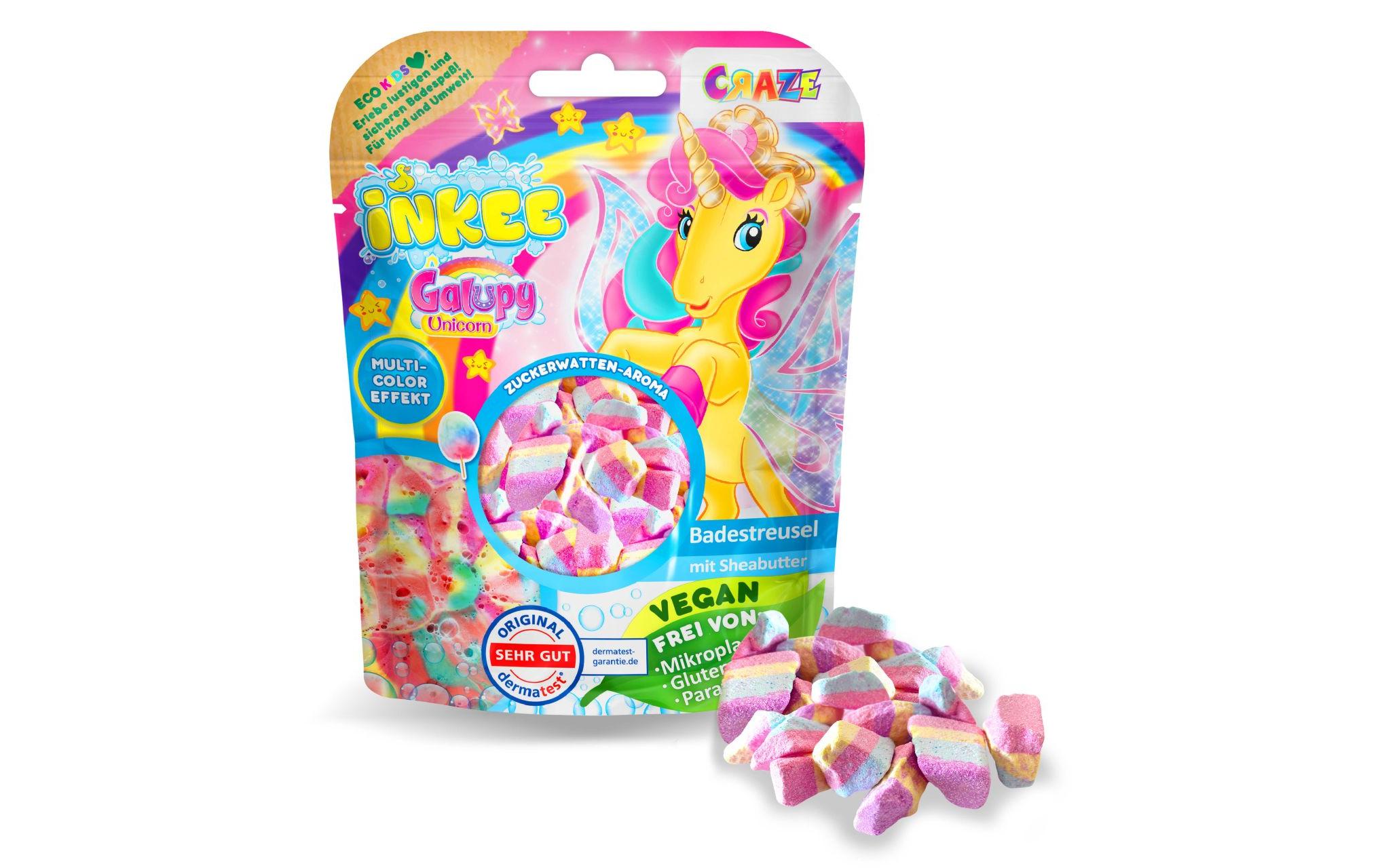 Craze Badespass Inkee Bath Crumbles Galupy Unicorn 1 Stück