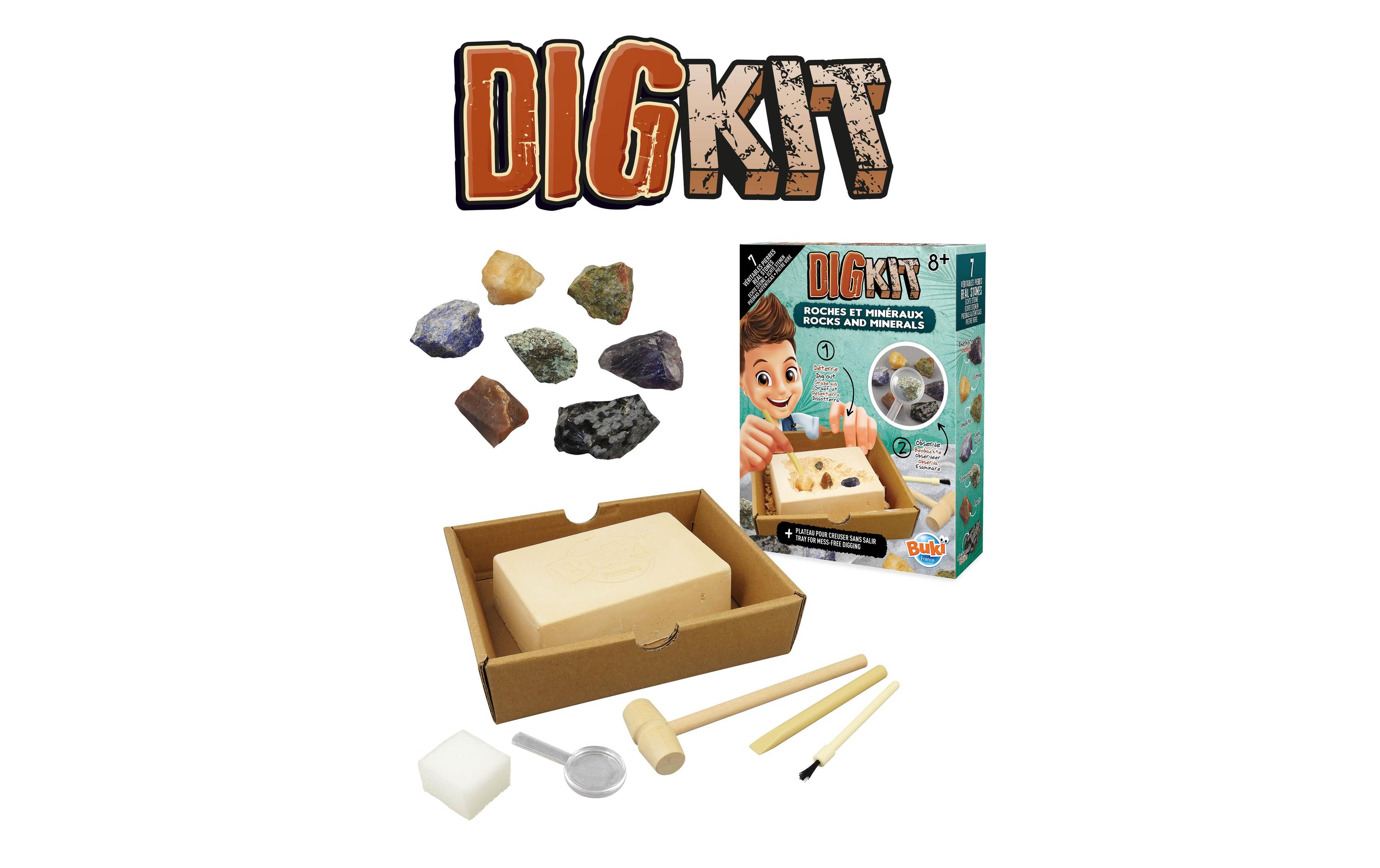 Buki Experimentierkasten DigKit Steine und Mineralien