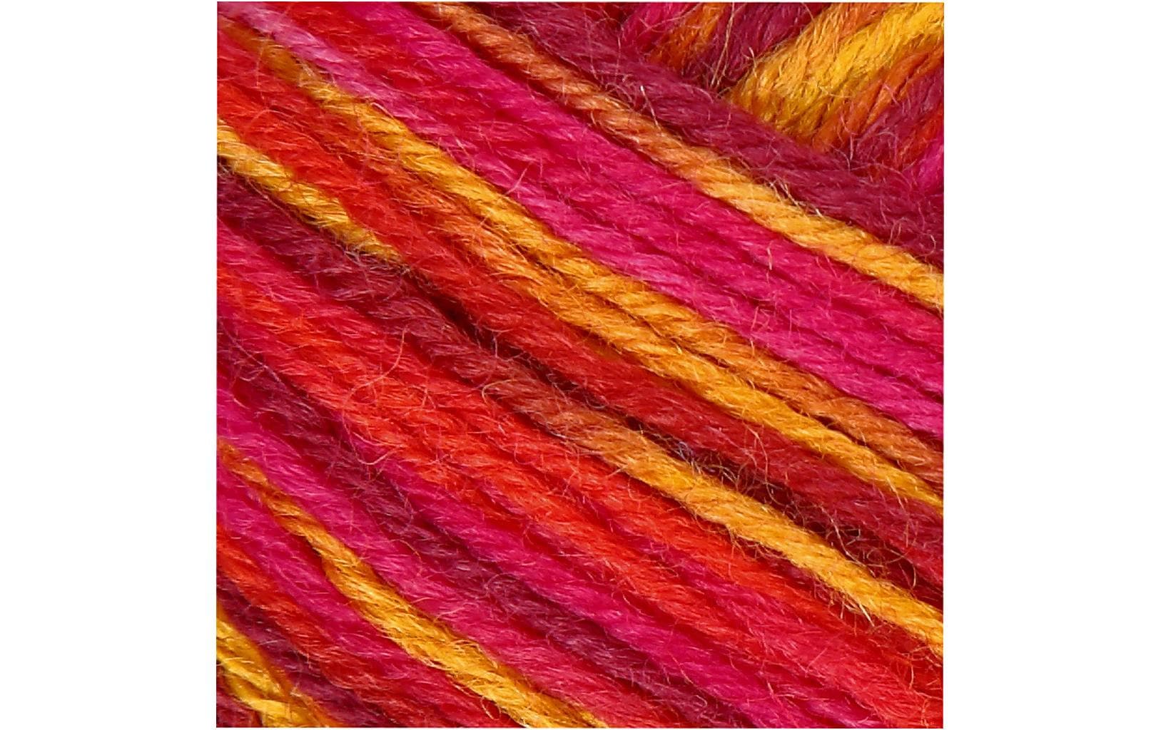 Creativ Company Wolle 50 g für Socken, Rot/Orange