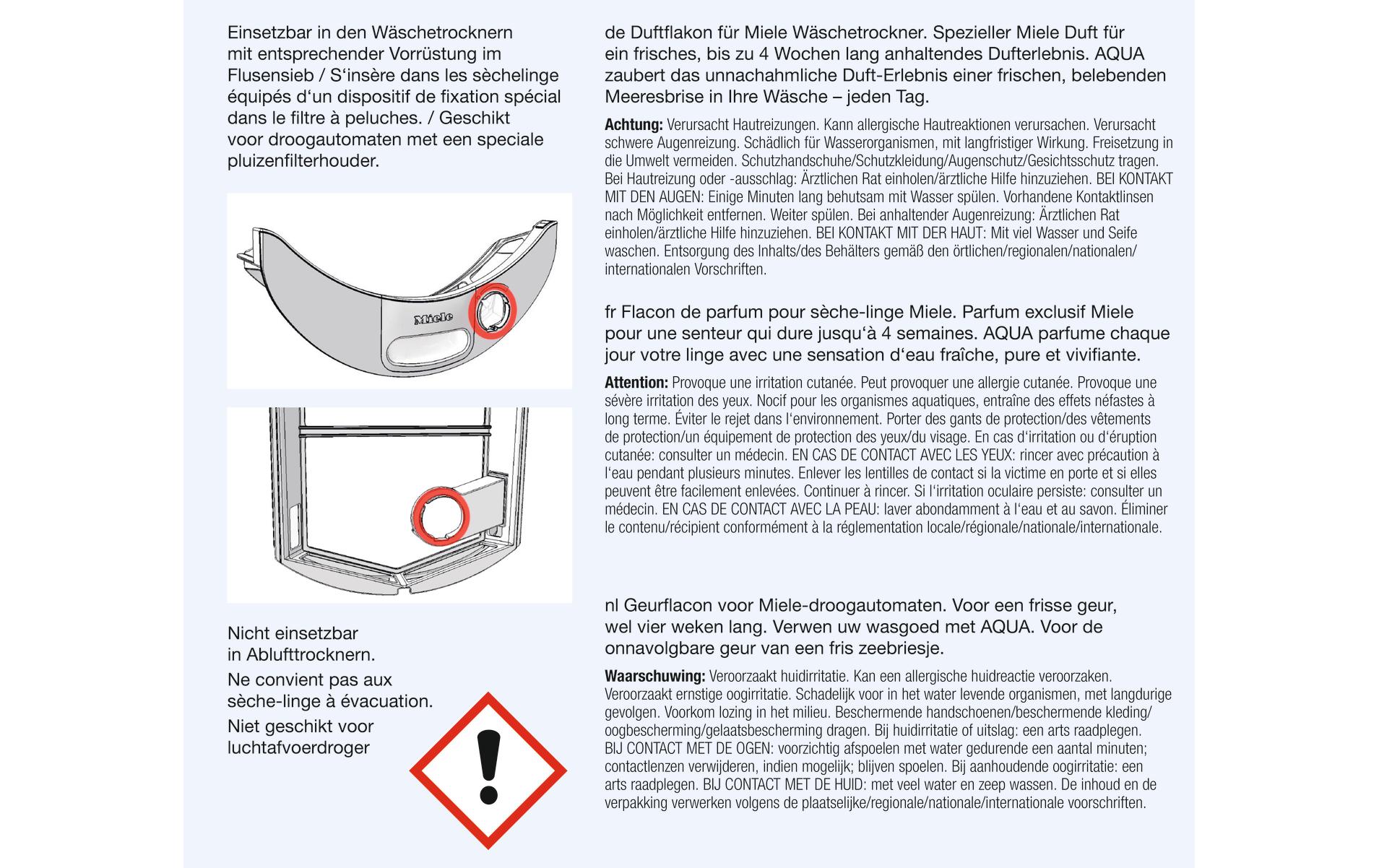 Miele Duftflacon Aqua 12.5 ml