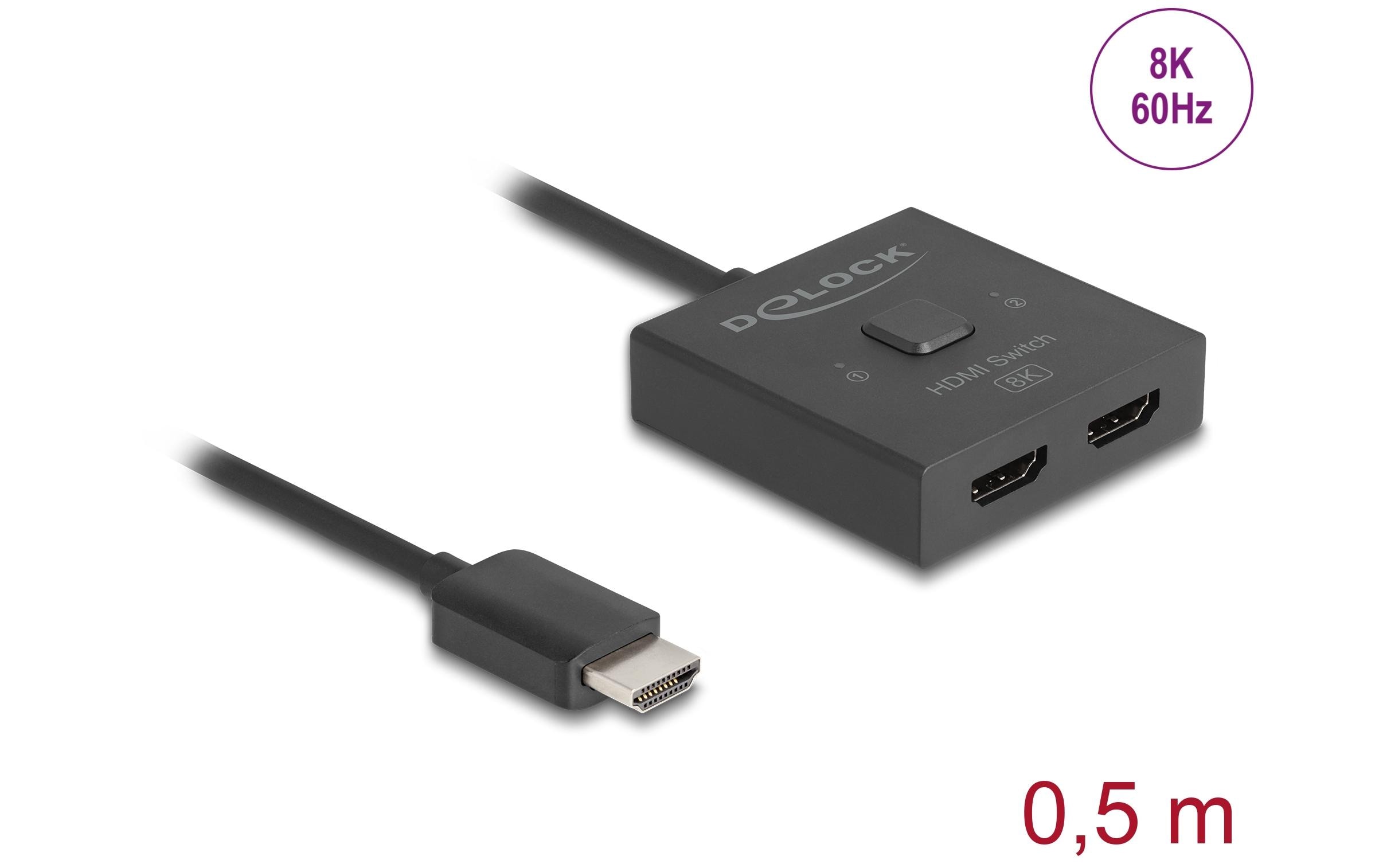 Delock Verteiler 2 Port HDMI Switch Bidirektional