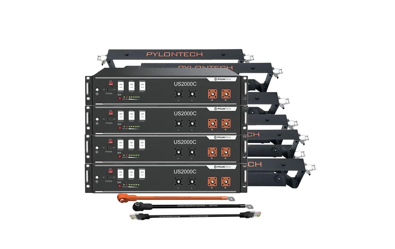 Pylontech Energiespeicher US2000C 9.6 kWh 48 V LiFePO4 Kit