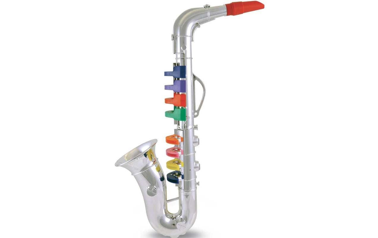 Bontempi Musikinstrument Saxophon mit 8 farbigen Tasten