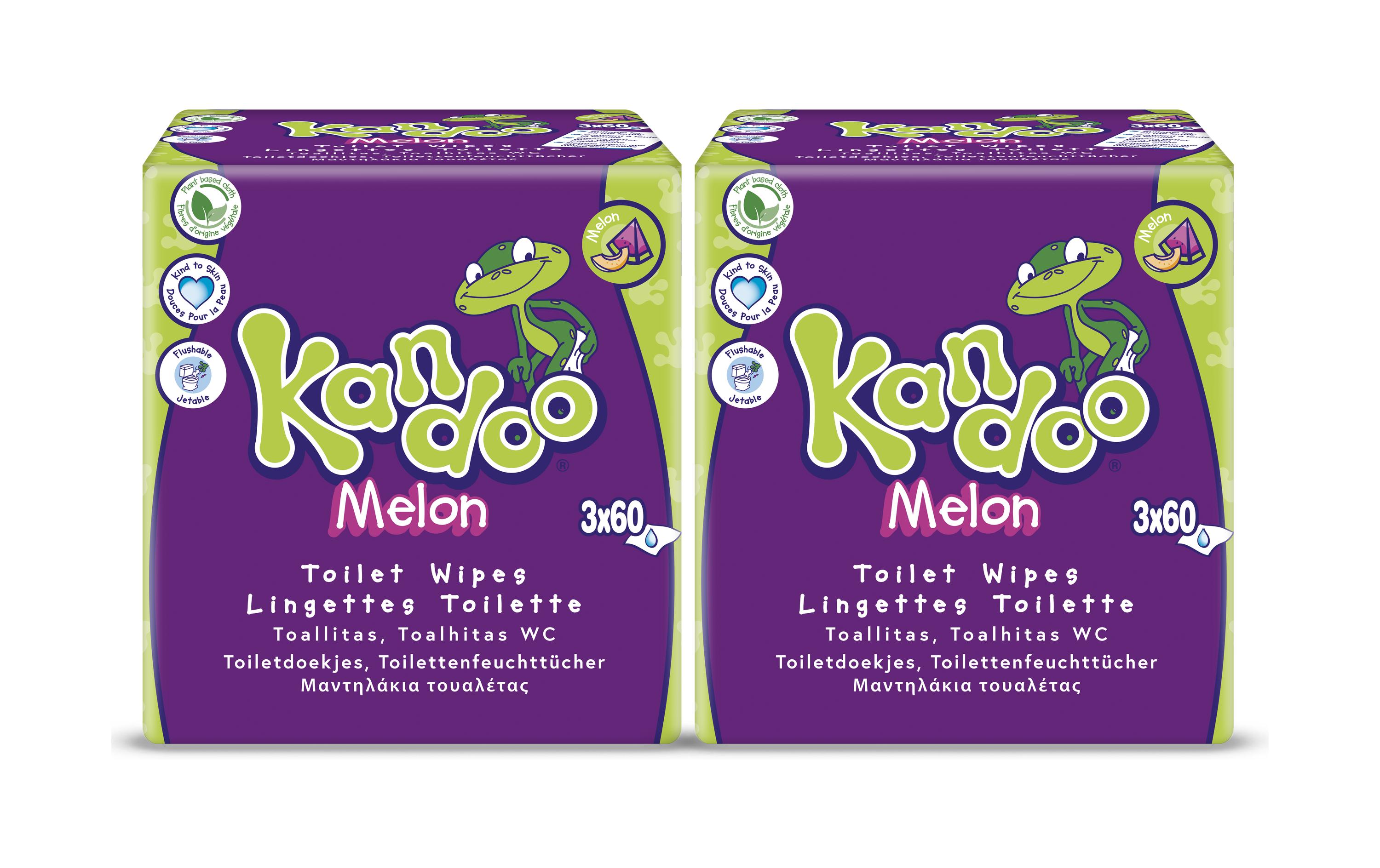 Kandoo Feuchttücher Melon 2x 180 Stück