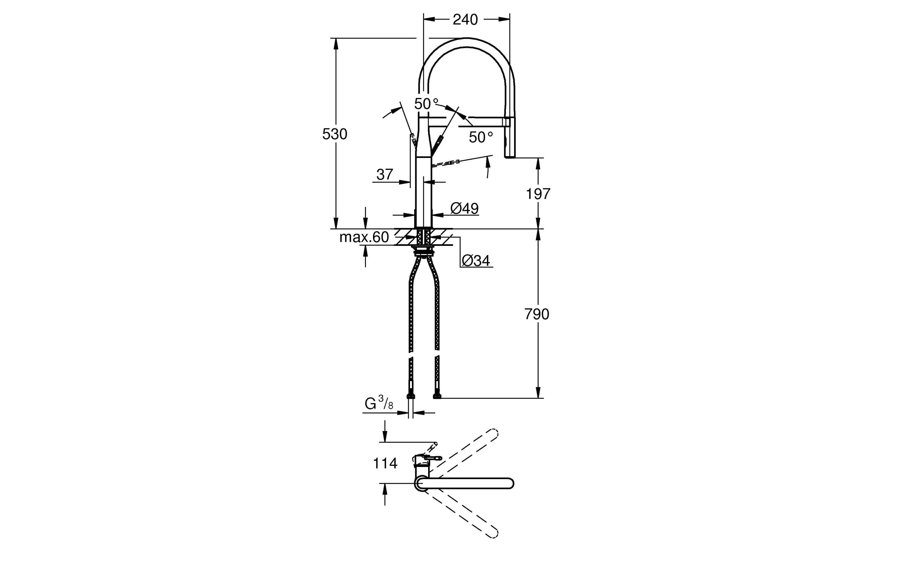 GROHE Küchenarmatur Essence Chrom