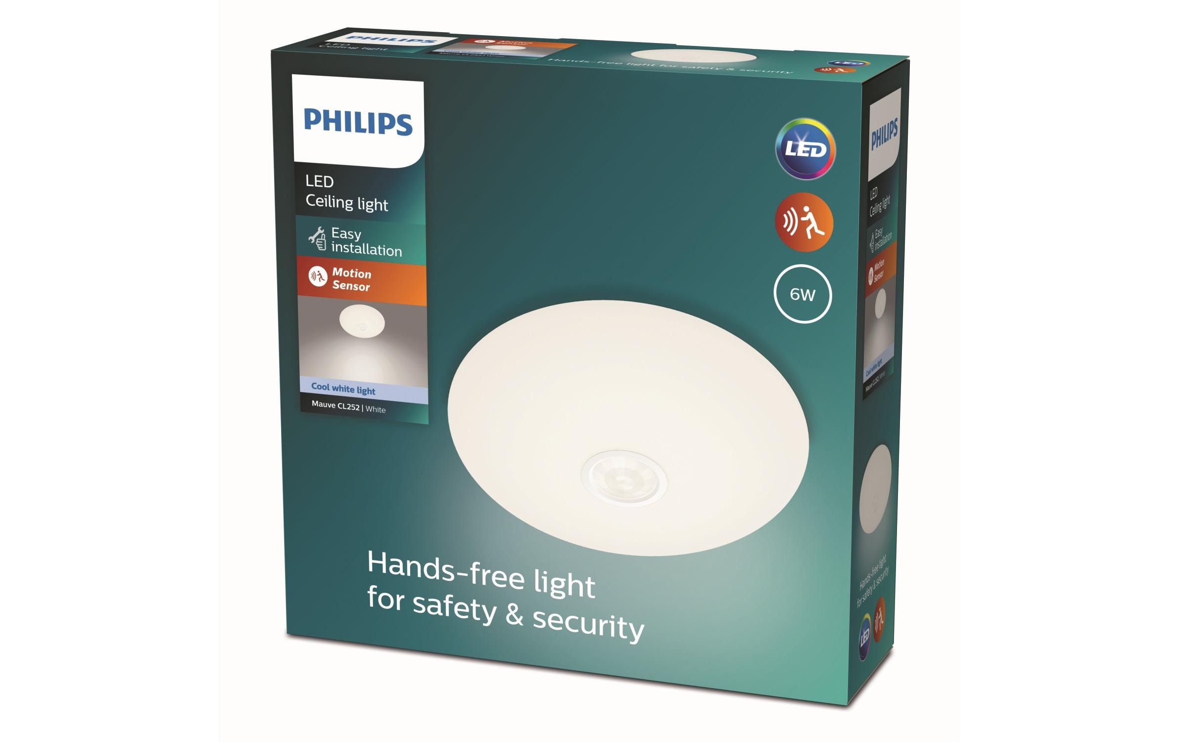 Philips Mauve Deckenleuchte IR weiss 640 lm