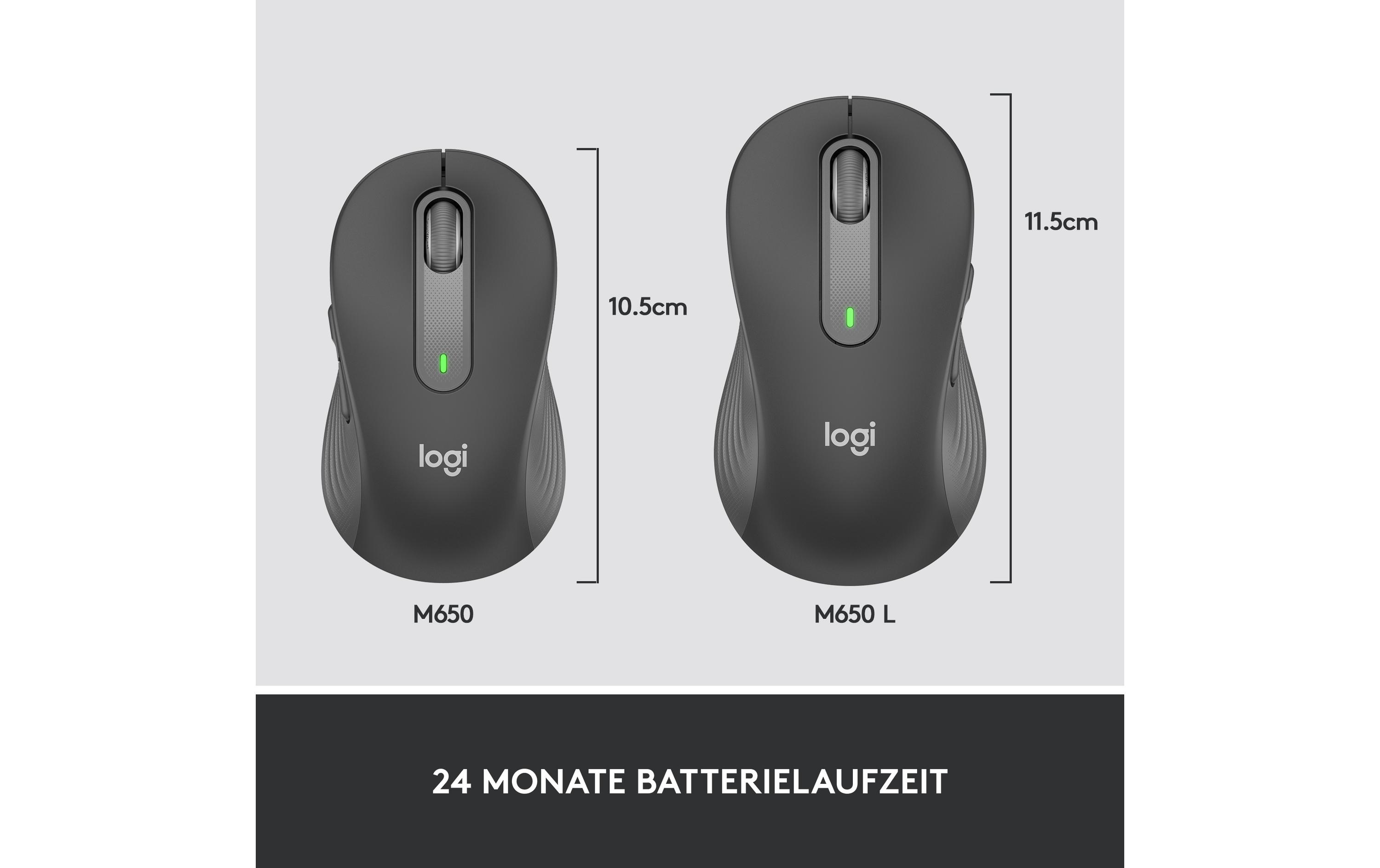 Logitech Maus Signature M650 L for Business Graphite