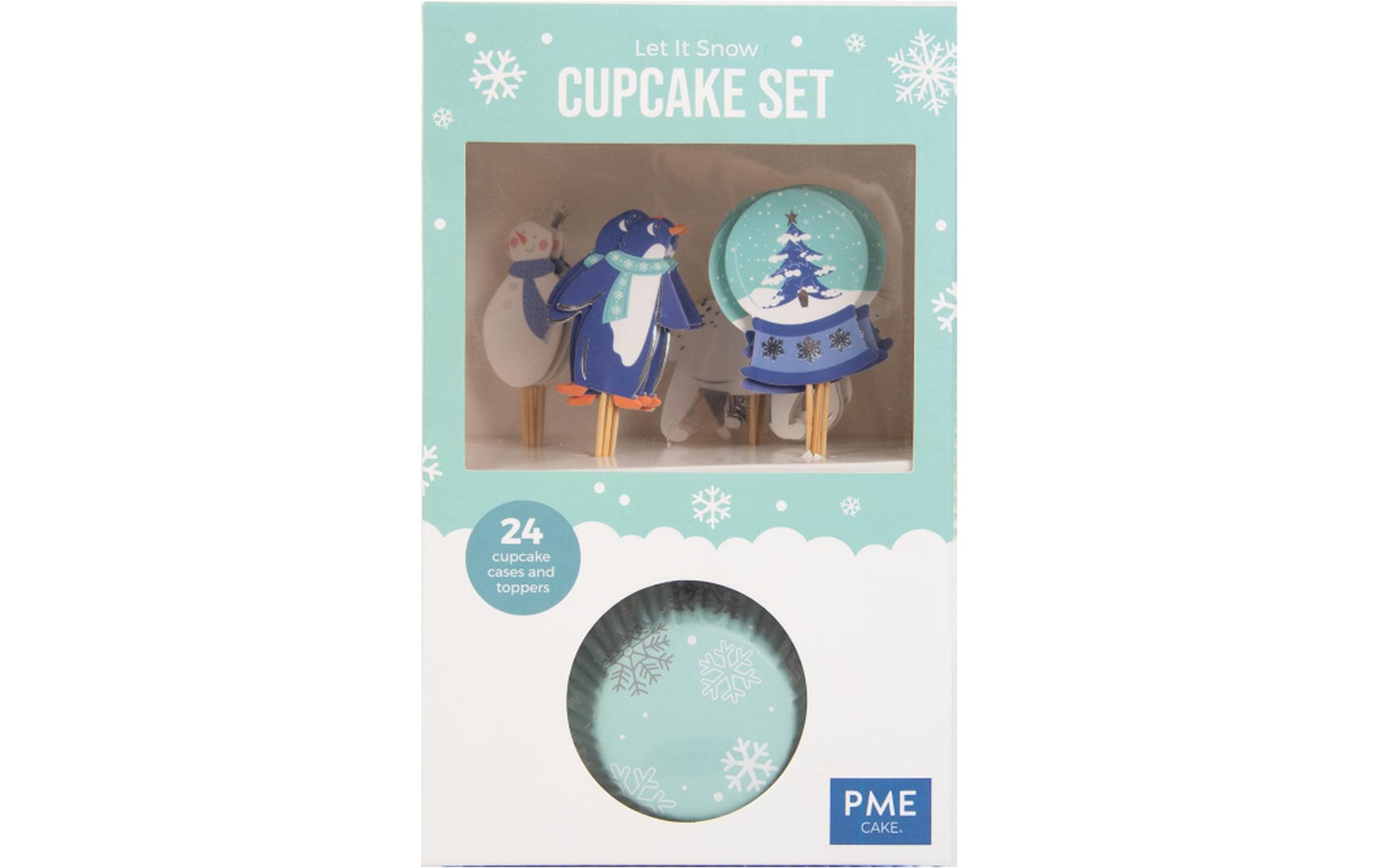 PME Cupcake-Set Let it Snow 24 Stück