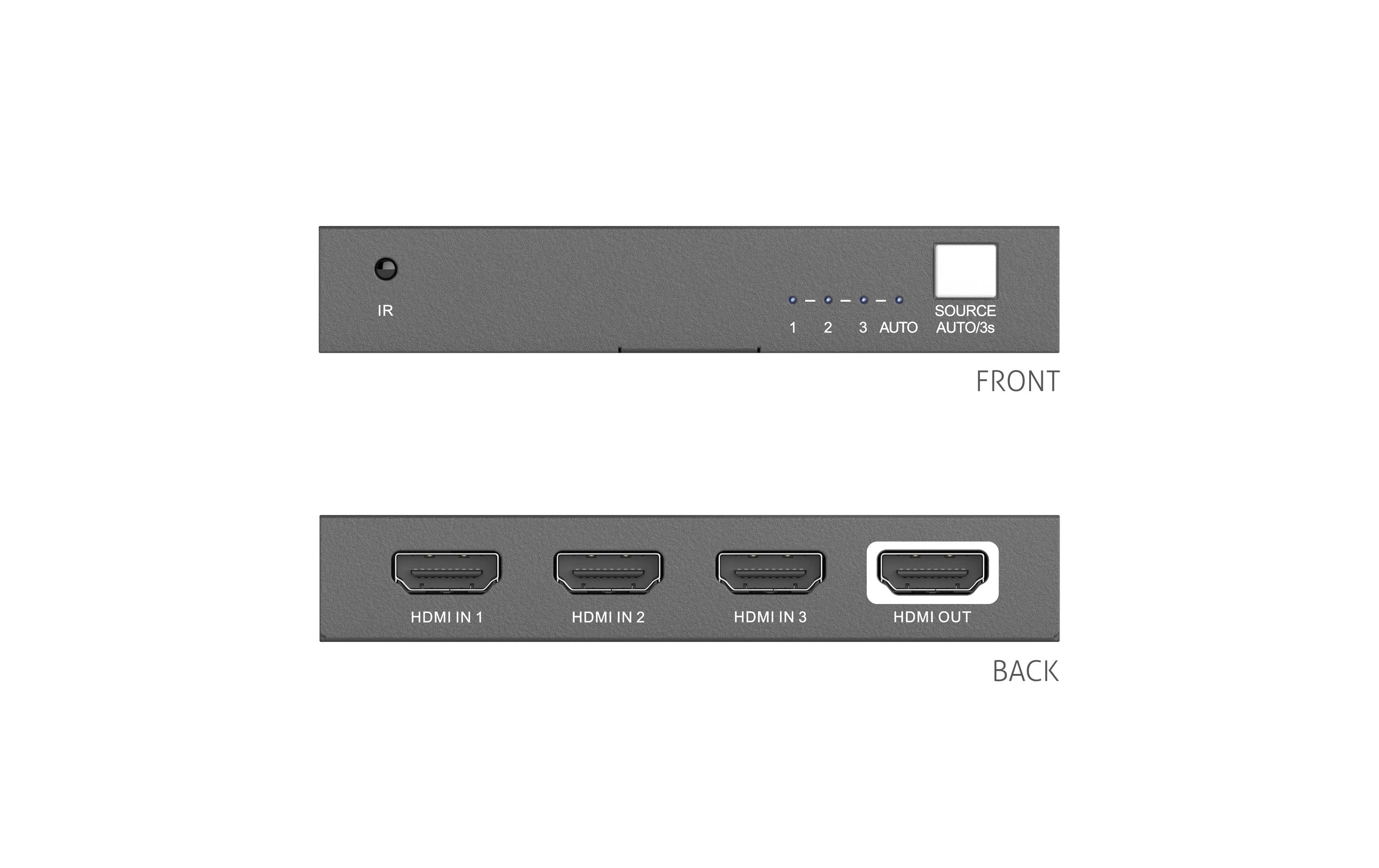 PureTools Switcher PT-SW-HD3A HDMI