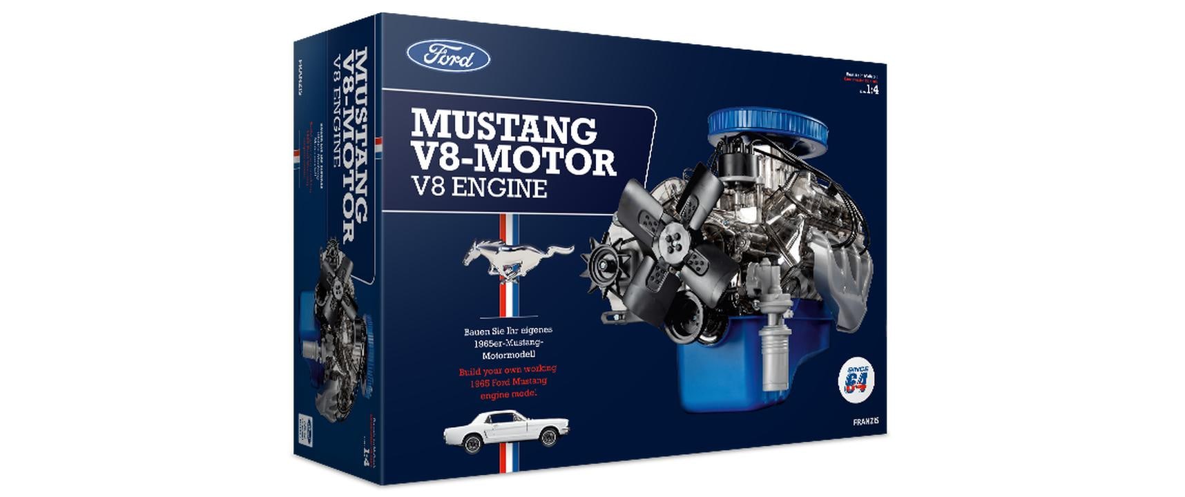 Franzis Bausatz Ford Mustang V8 Motor 1:4