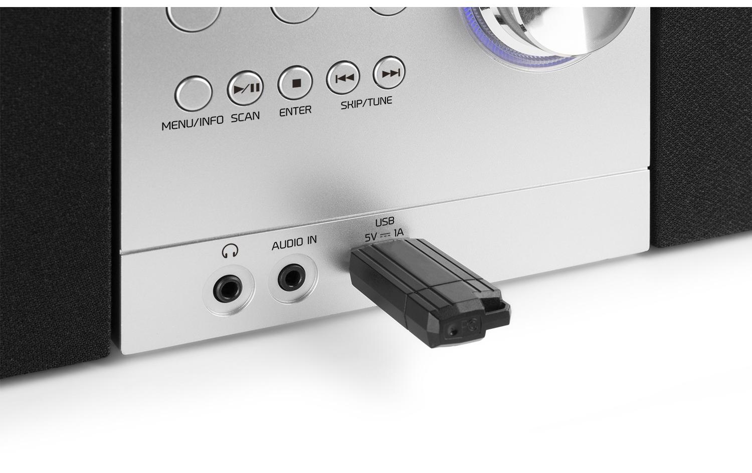 Audizio Micro-HiFi Anlage Metz Aluminium