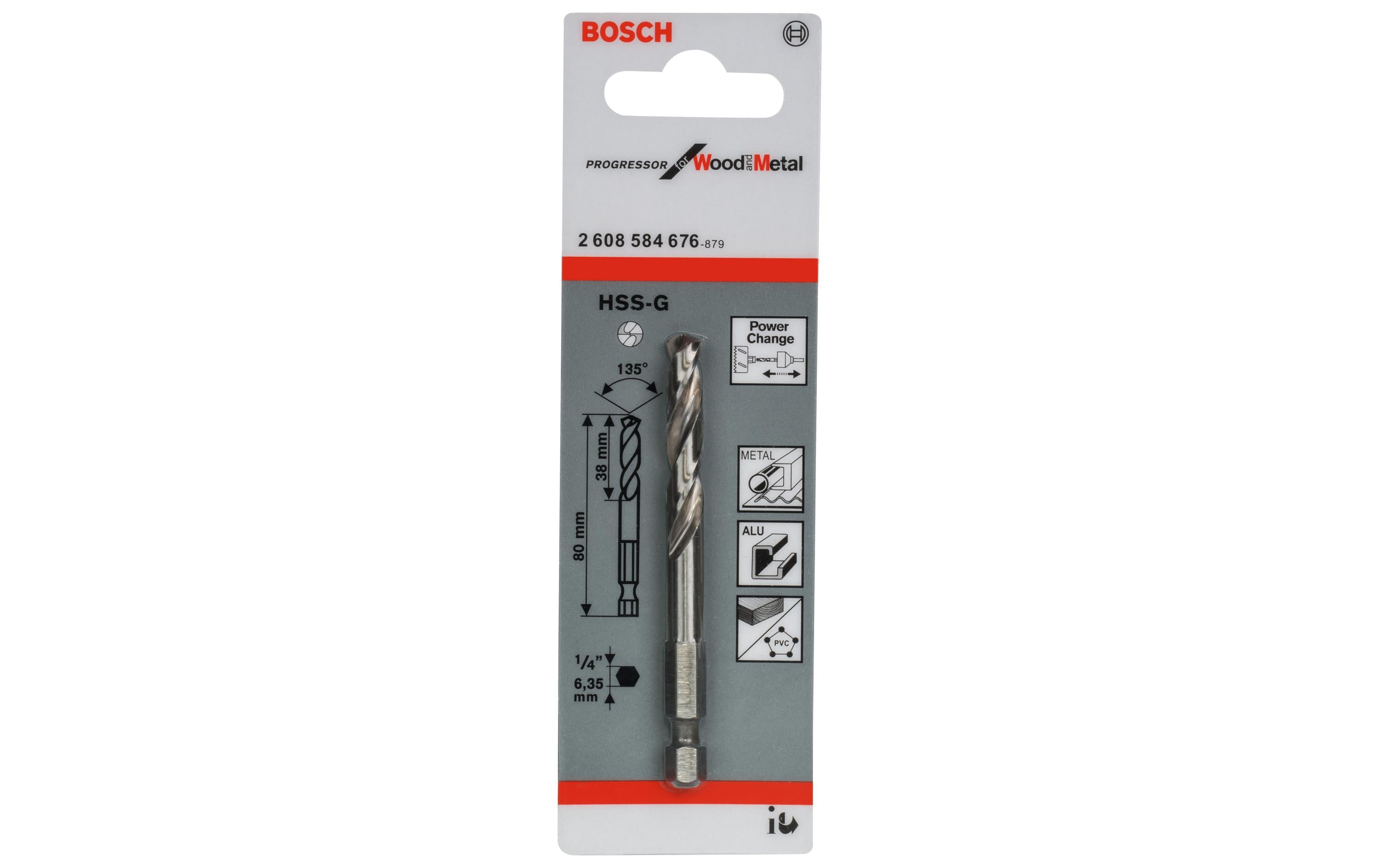 Bosch Professional Zentrierbohrer HSS-G 80 mm