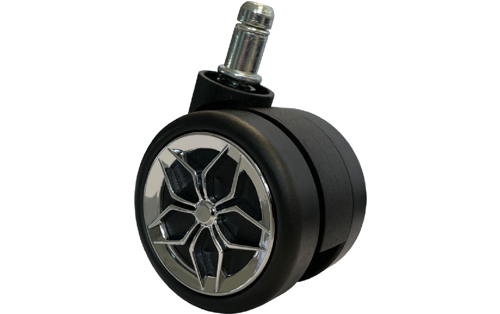 LC-Power Rollen LC-CASTERS-2-DRIFT 5er Set Chrom