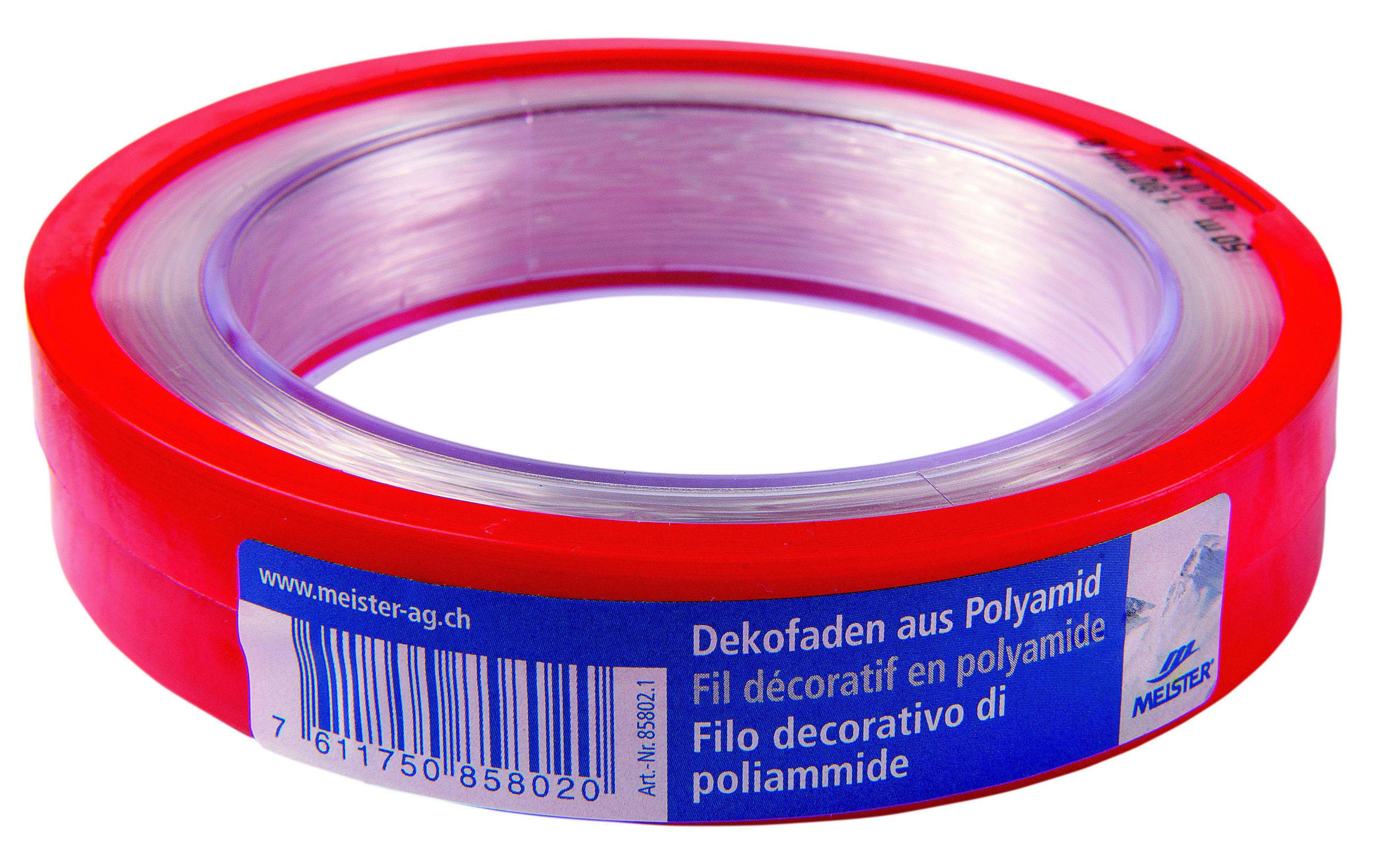 Meister Dekorationsfaden Ø 1 mm, 50 m, 40 kg, Transparent