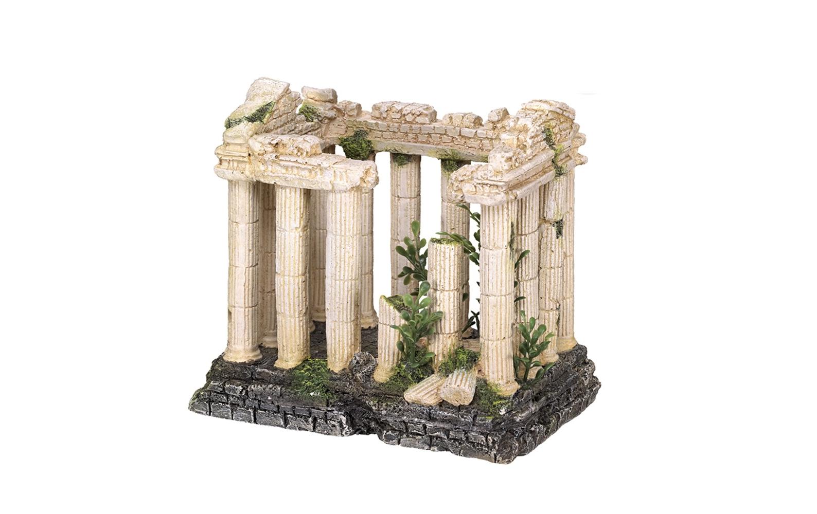 Nobby Aqua Ornaments Akropolis mit Pflanzen 16 x 10.5 x 14.2 cm