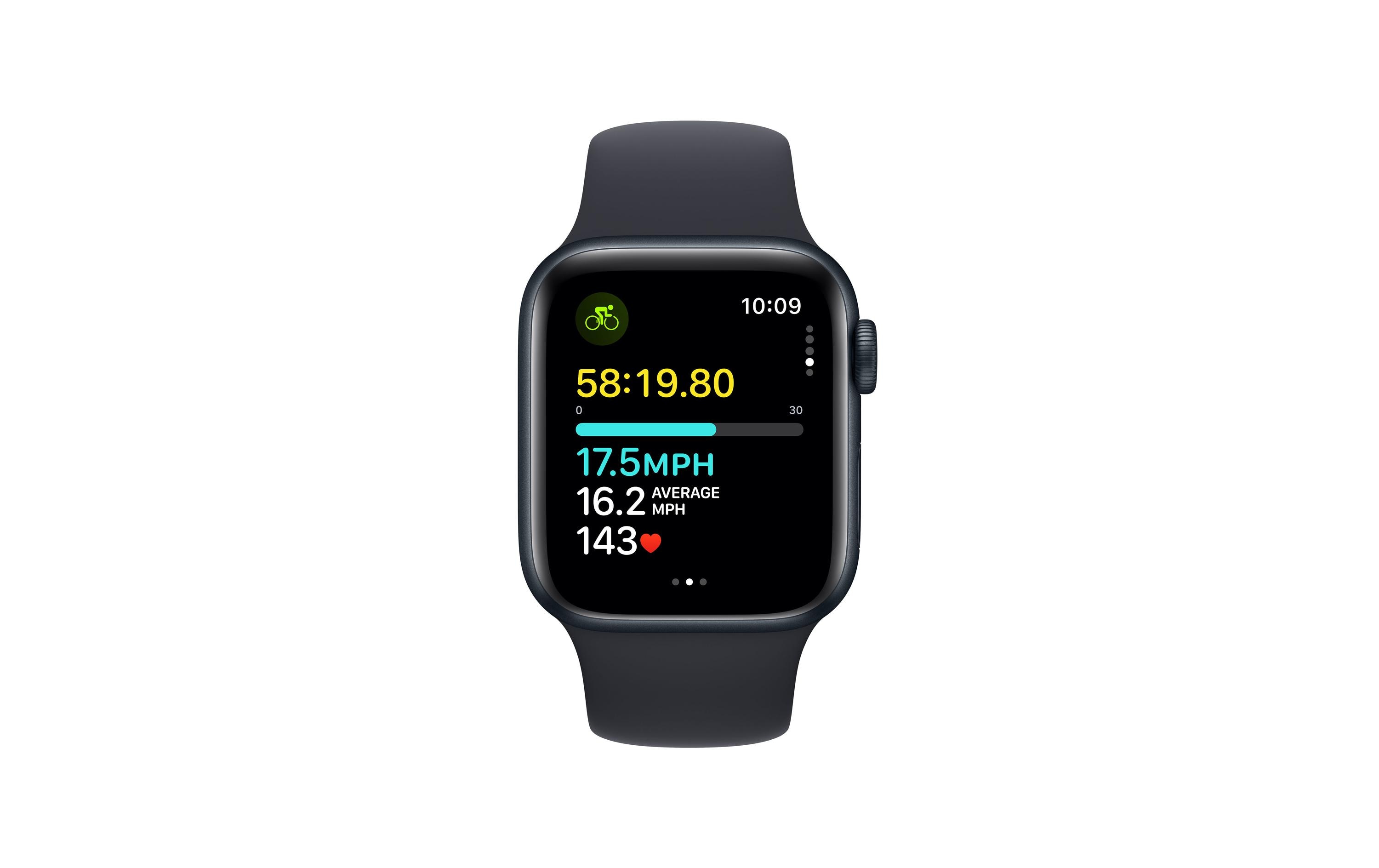 Apple Watch SE 2023 40 mm LTE Sport Band Mitternacht M/L