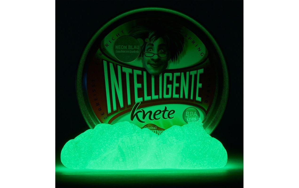 Intelligente Knete Knetmasse Neon Blau 80 Gramm