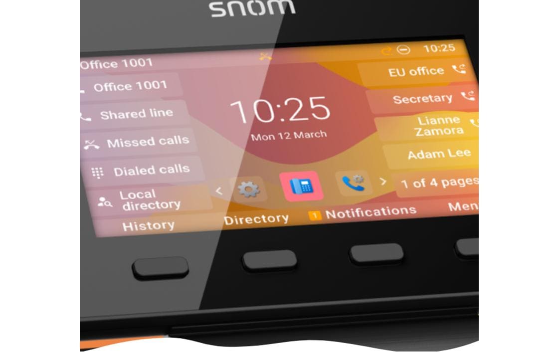 snom Tischtelefon D865 Schwarz