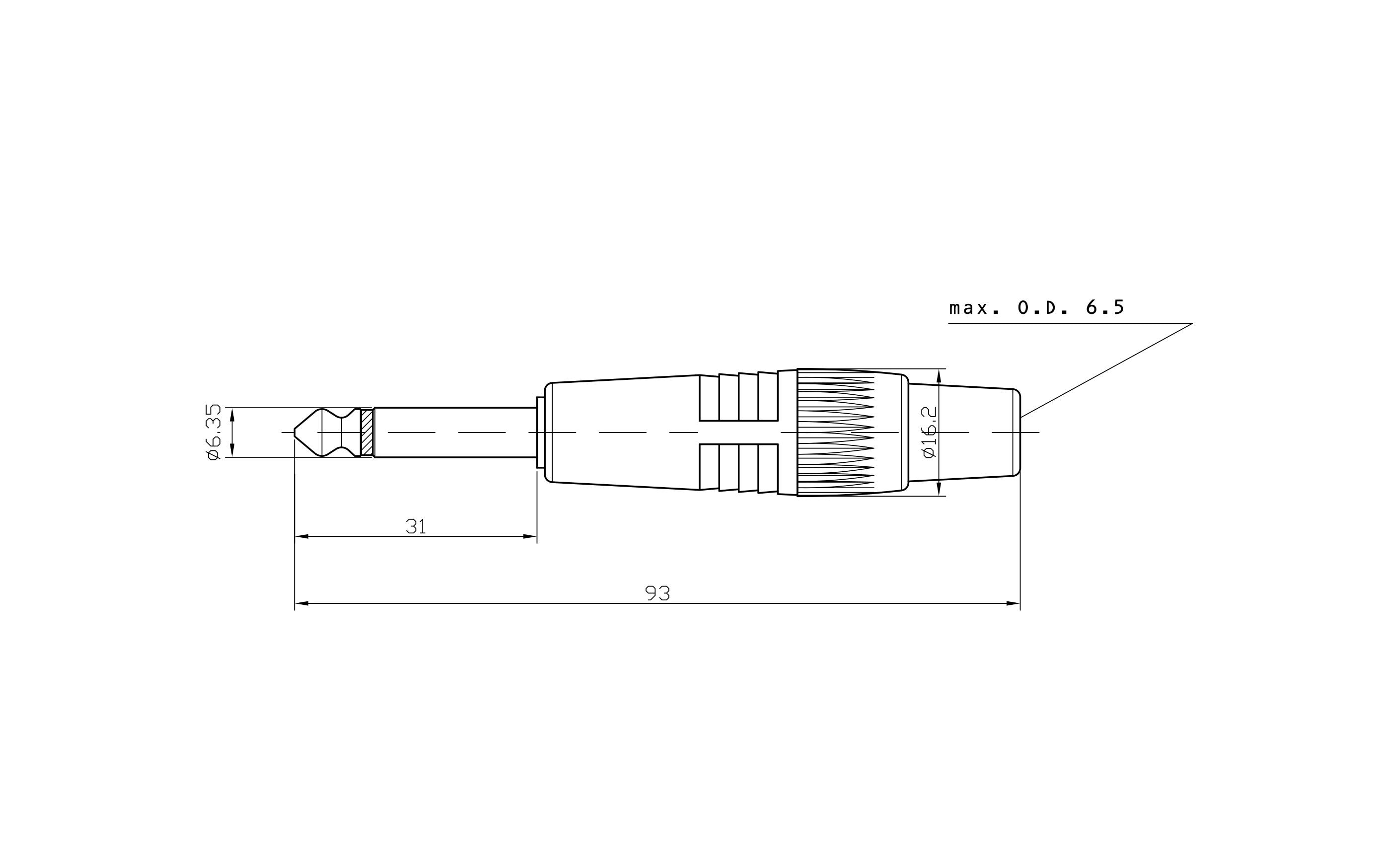 Bemero Stecker BC2001NI-M 6.3 mm Mono Klinkenstecker Nickel