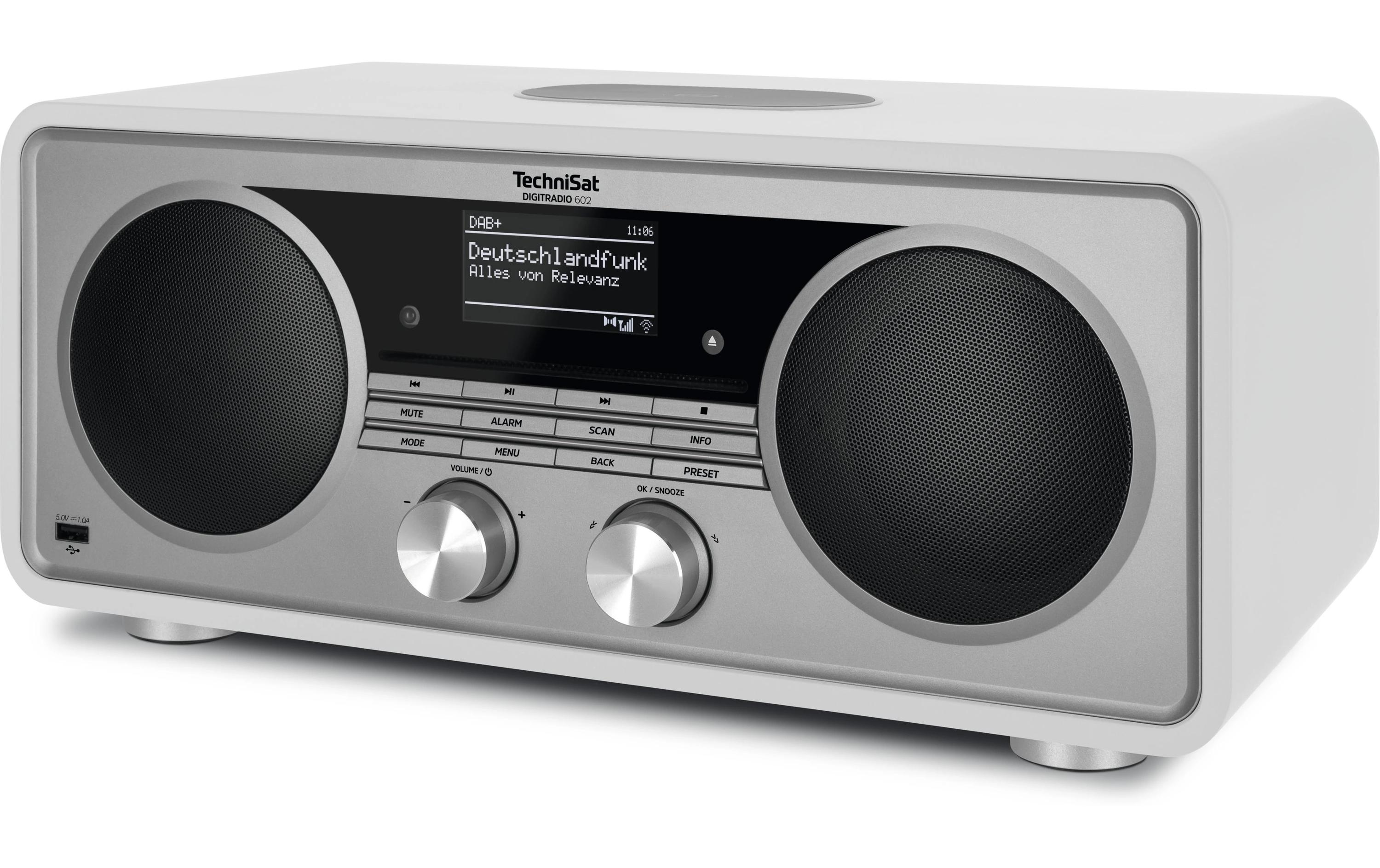 Technisat DAB+ Radio DigitRadio 602 Silber/Weiss