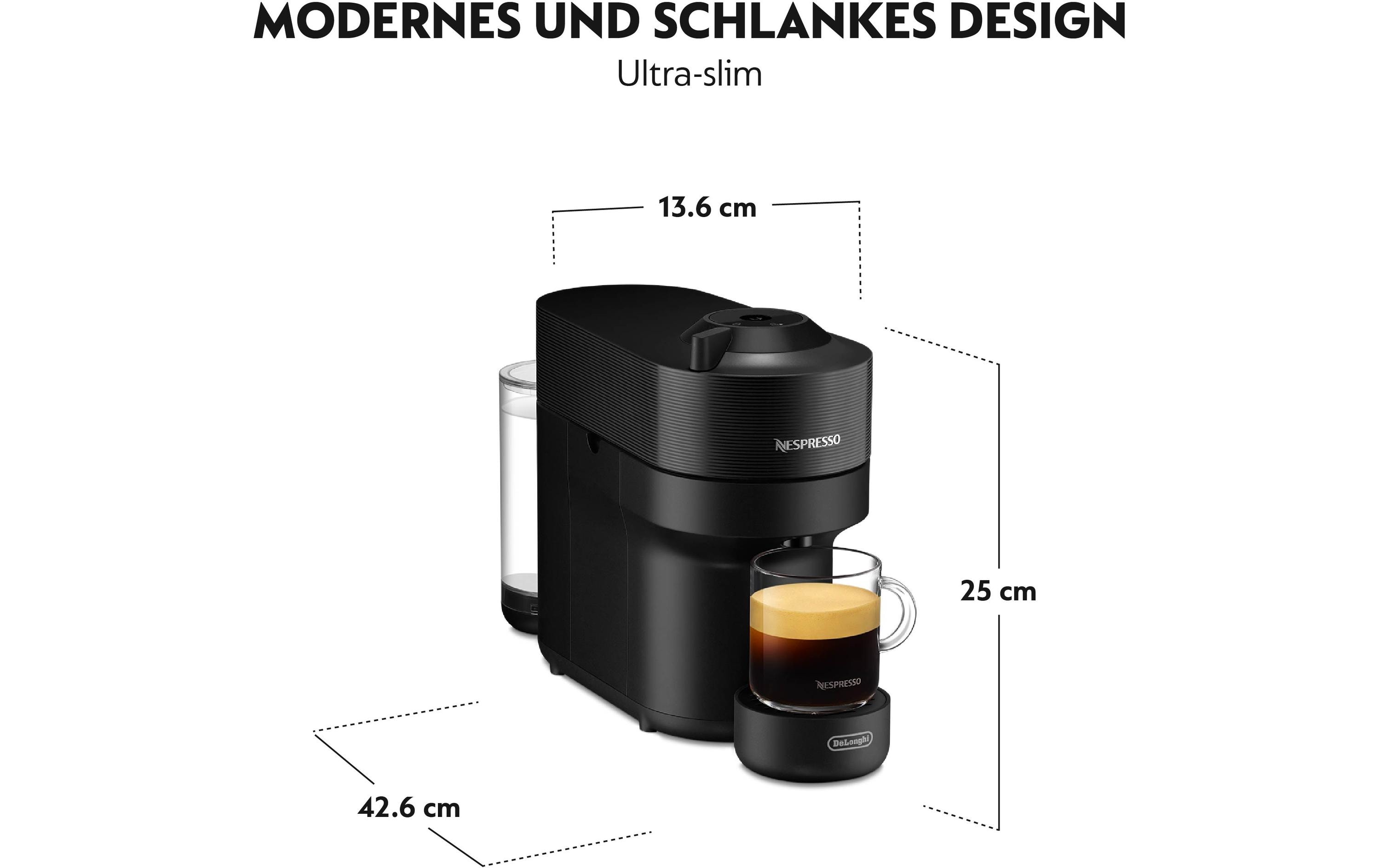 De'Longhi Kaffeemaschine Nespresso Vertuo Pop ENV90.B Liquorice Black