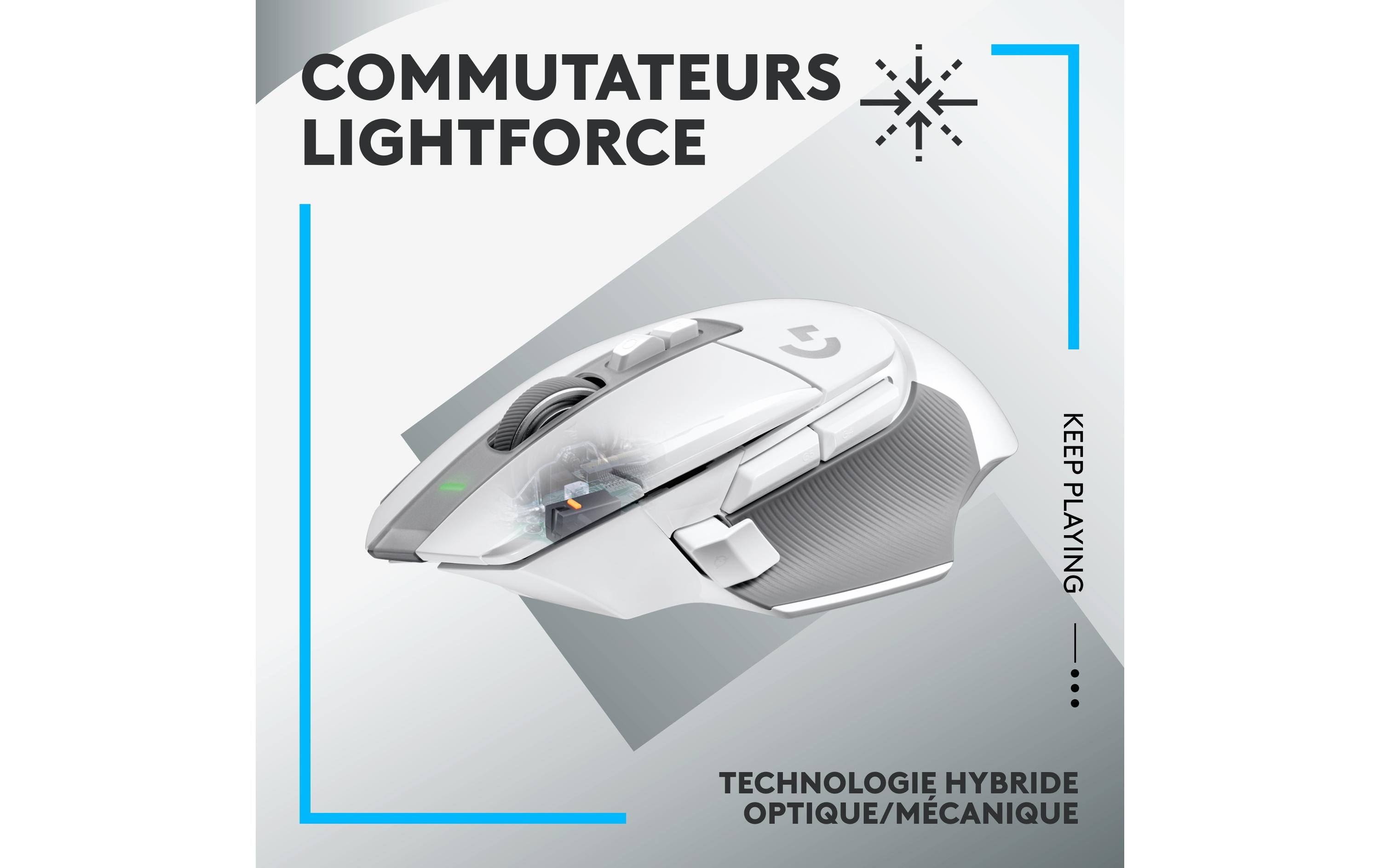 Logitech Gaming-Maus G502 X Lightspeed Weiss