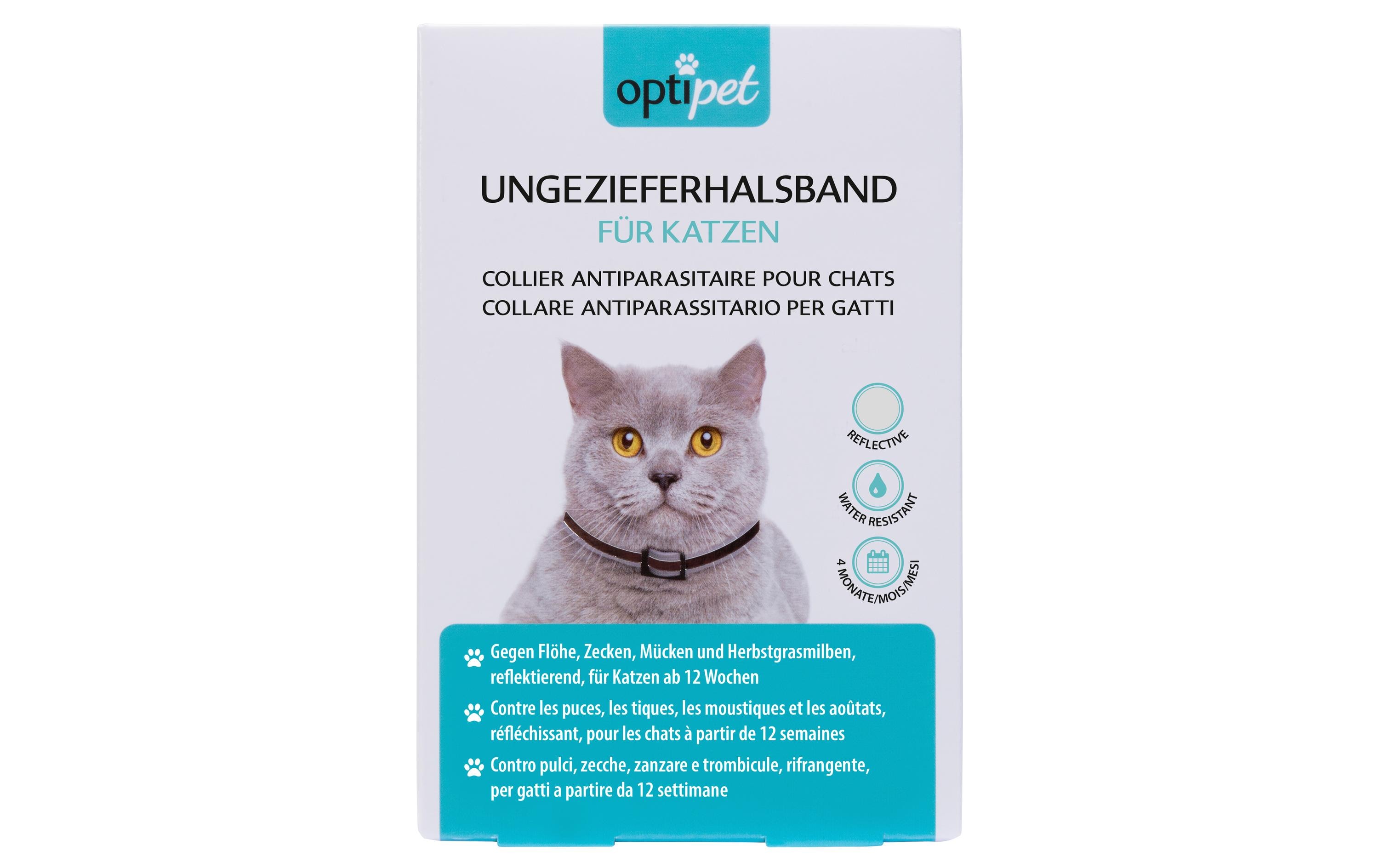 OptiPet Anti-Parasit-Halsband für Katzen, 1 Stück