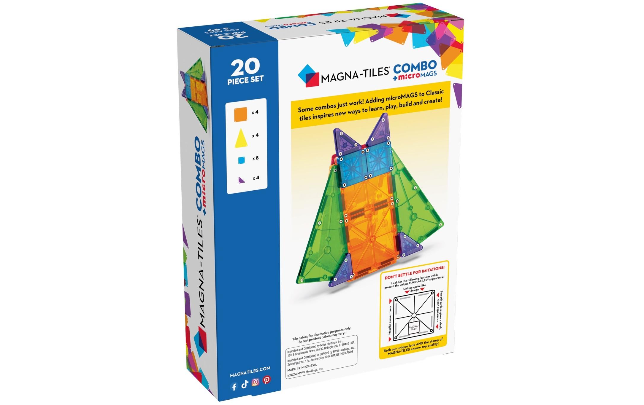 Magna-Tiles Bausteinmodell Combo 20-teilig